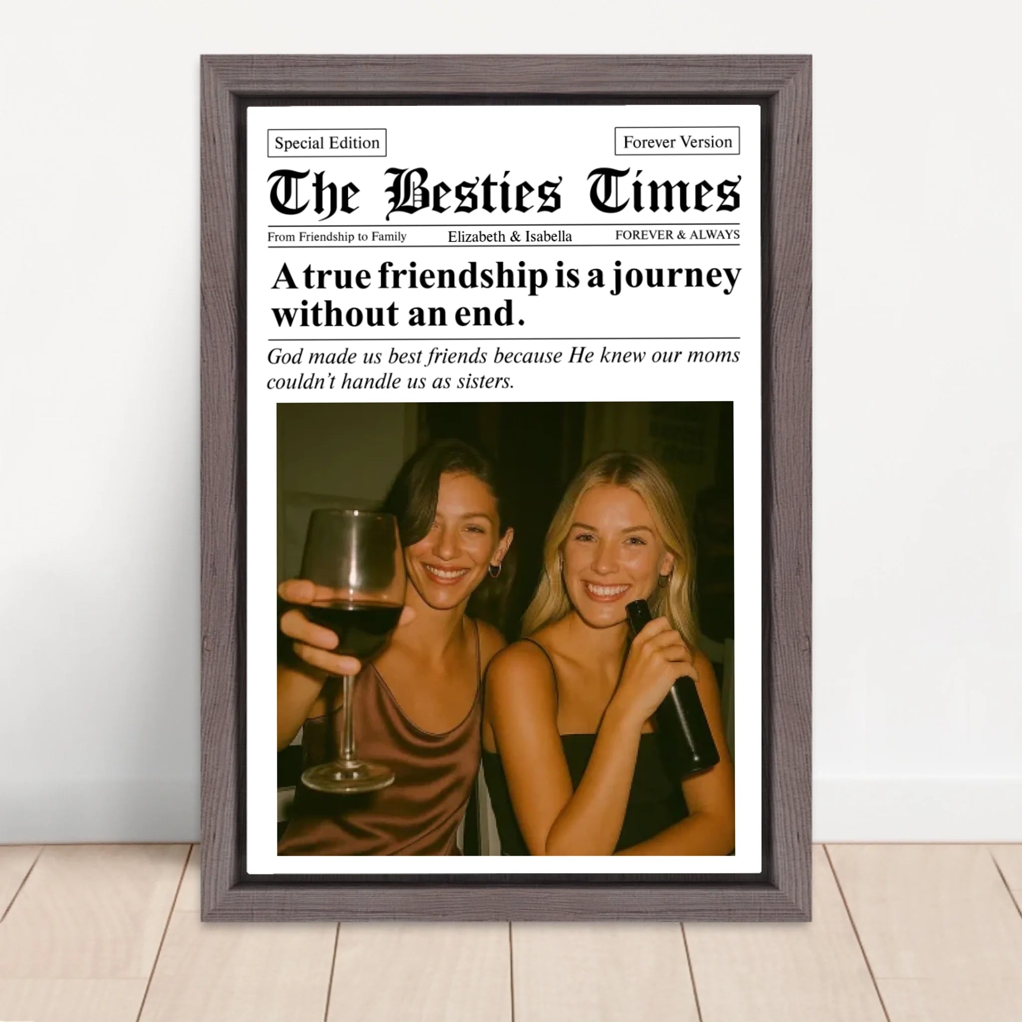 Vertical Framed Canvas-Oak 2026