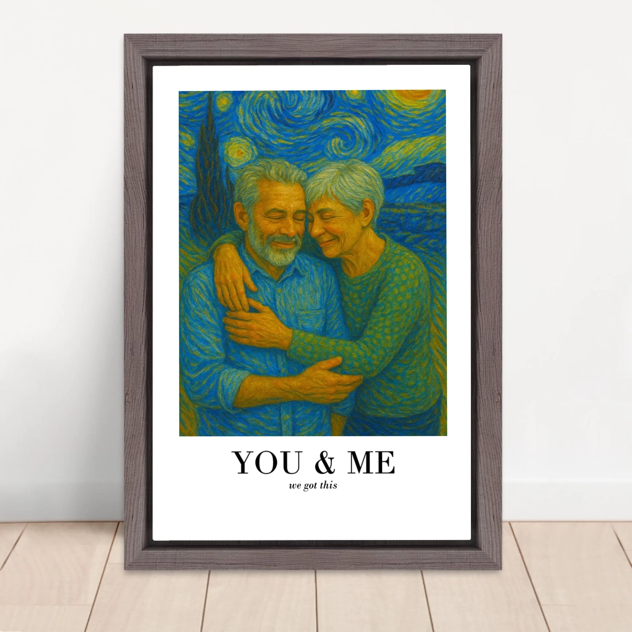 Vertical Framed Canvas-Oak 2026