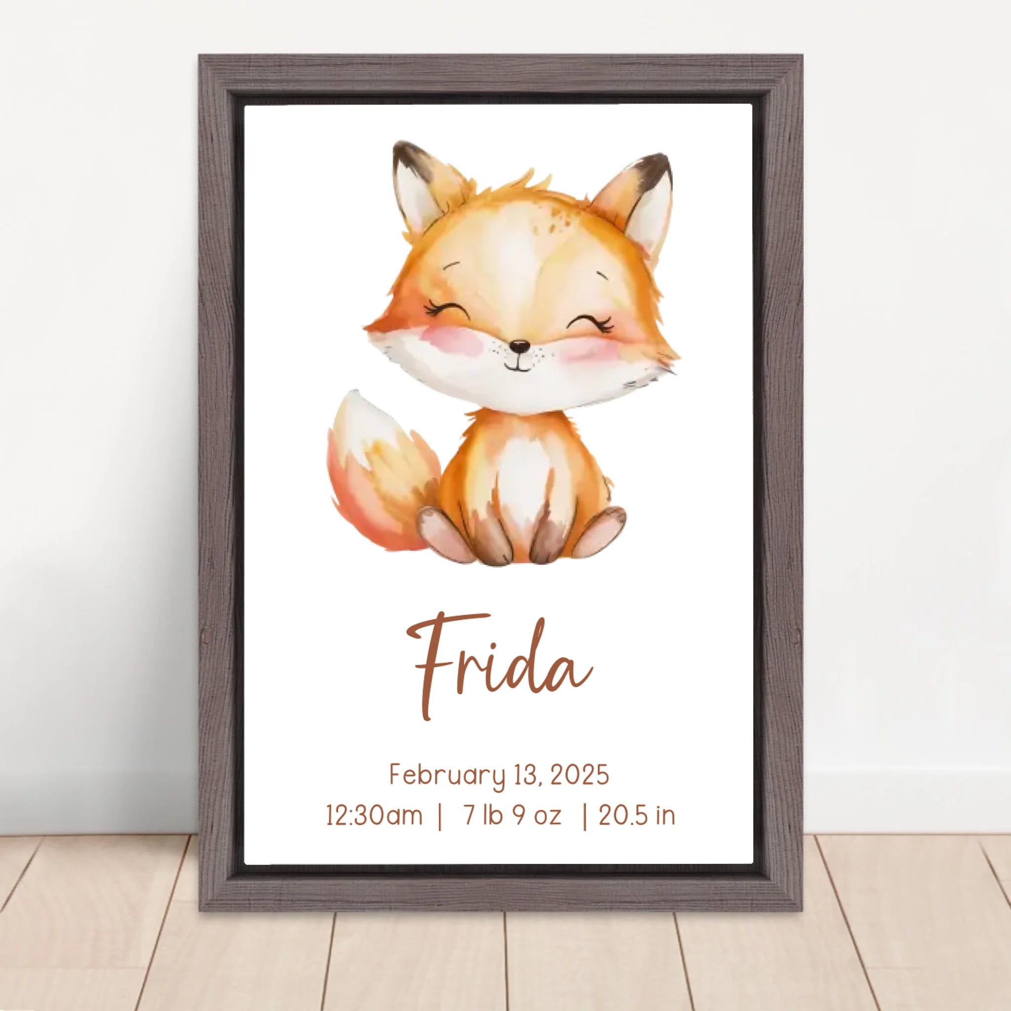 Vertical Framed Canvas-Oak 2026