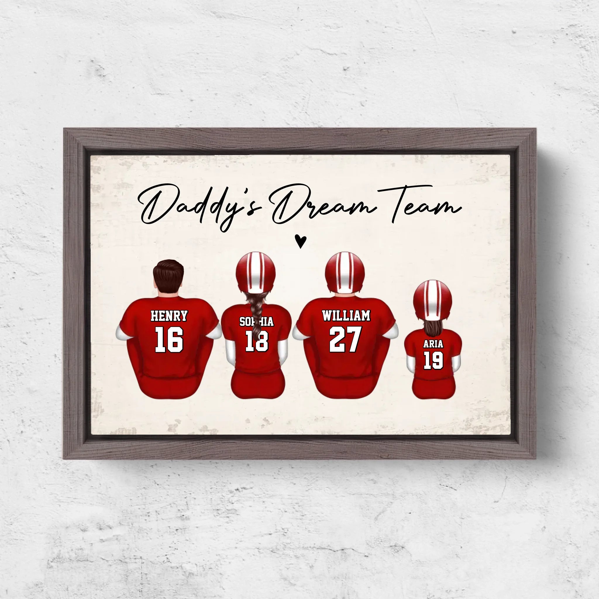 Horizontal Framd Canvas-Ovak