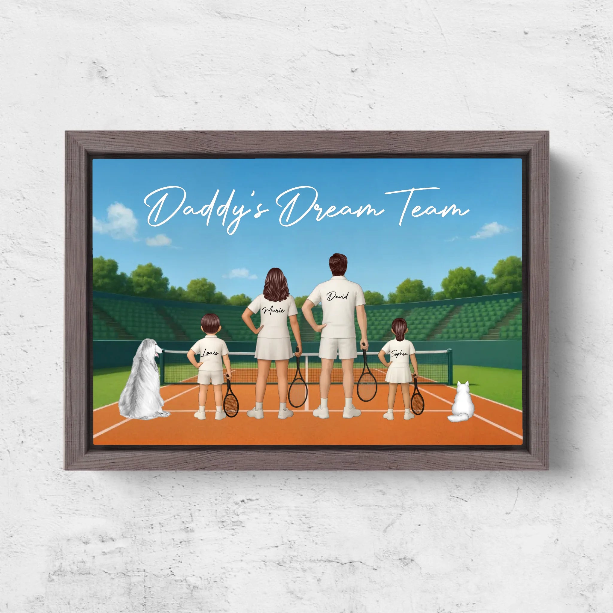 Horizontal Framd Canvas-Ovak