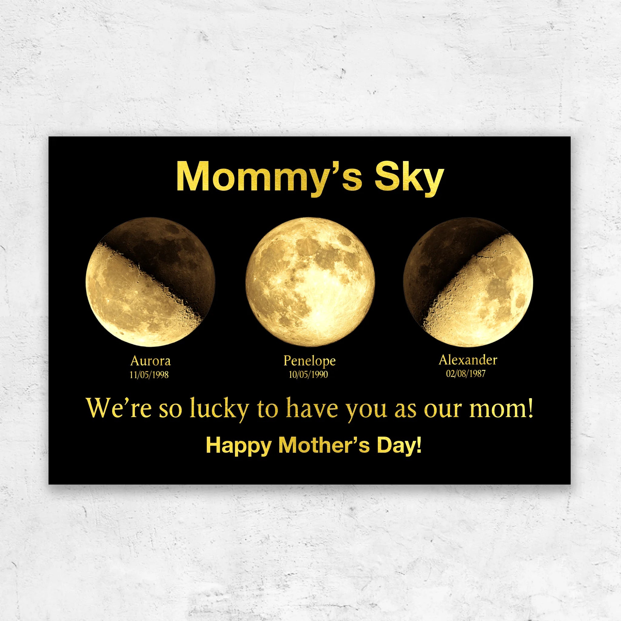 Personalized Canvas "Mommy's Universe"