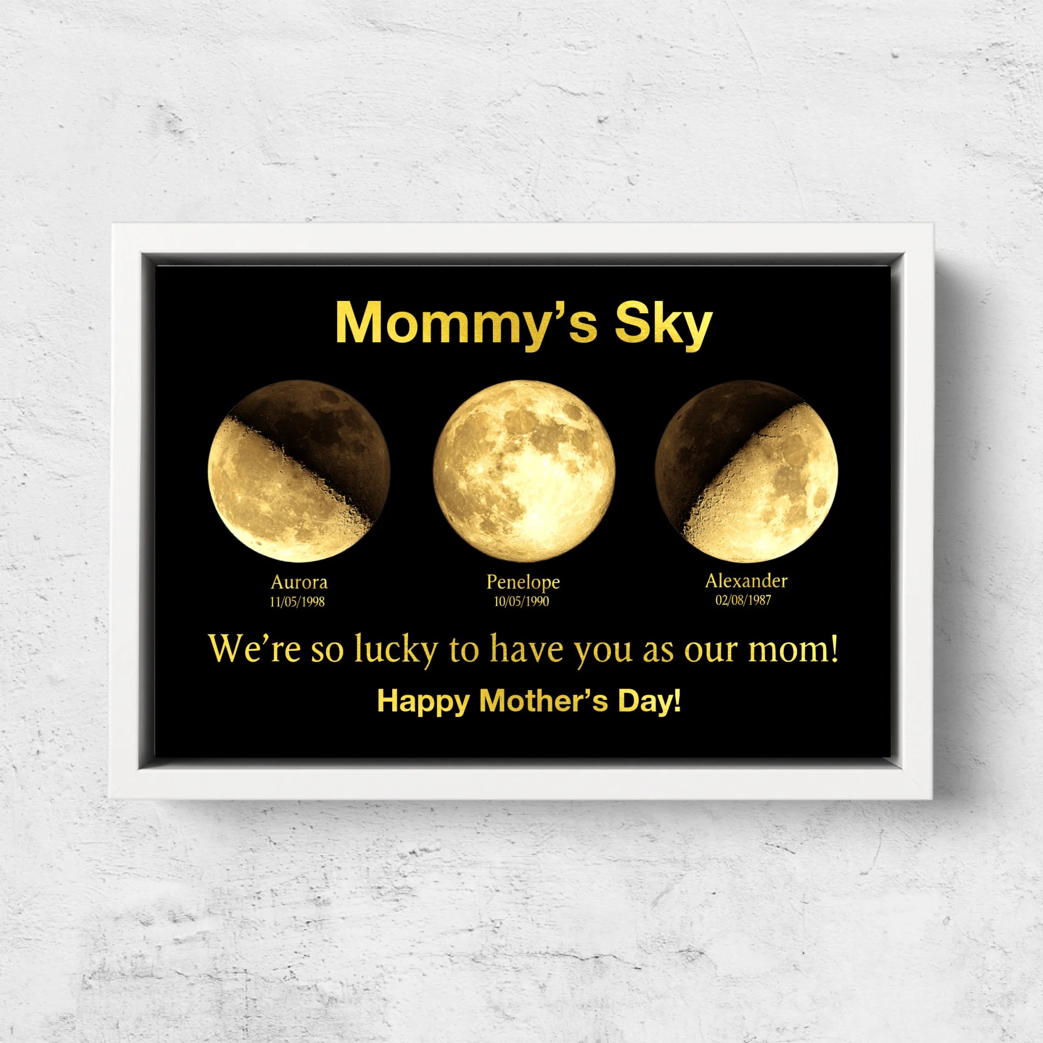 Personalized Canvas "Mommy's Universe"