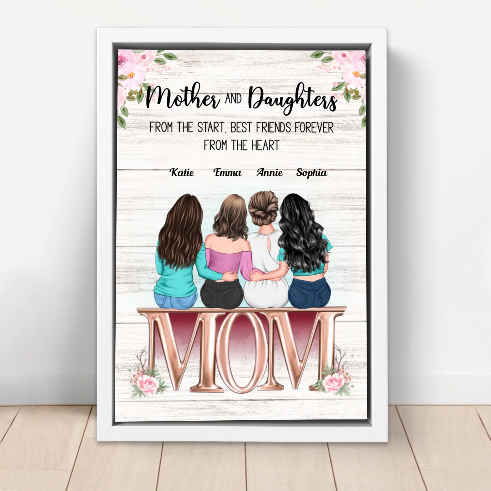 Personalized Canvas "Mother and Daughter"