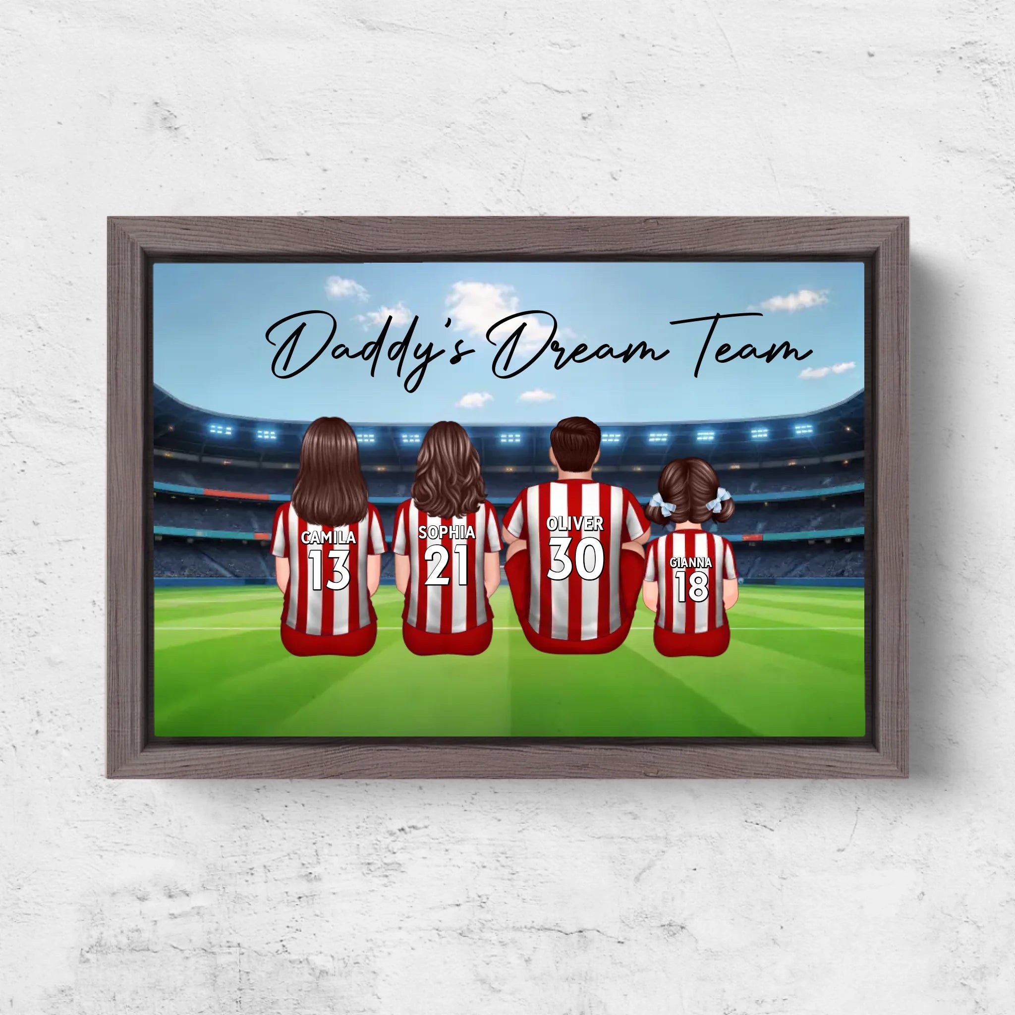 Horizontal Framd Canvas-Ovak