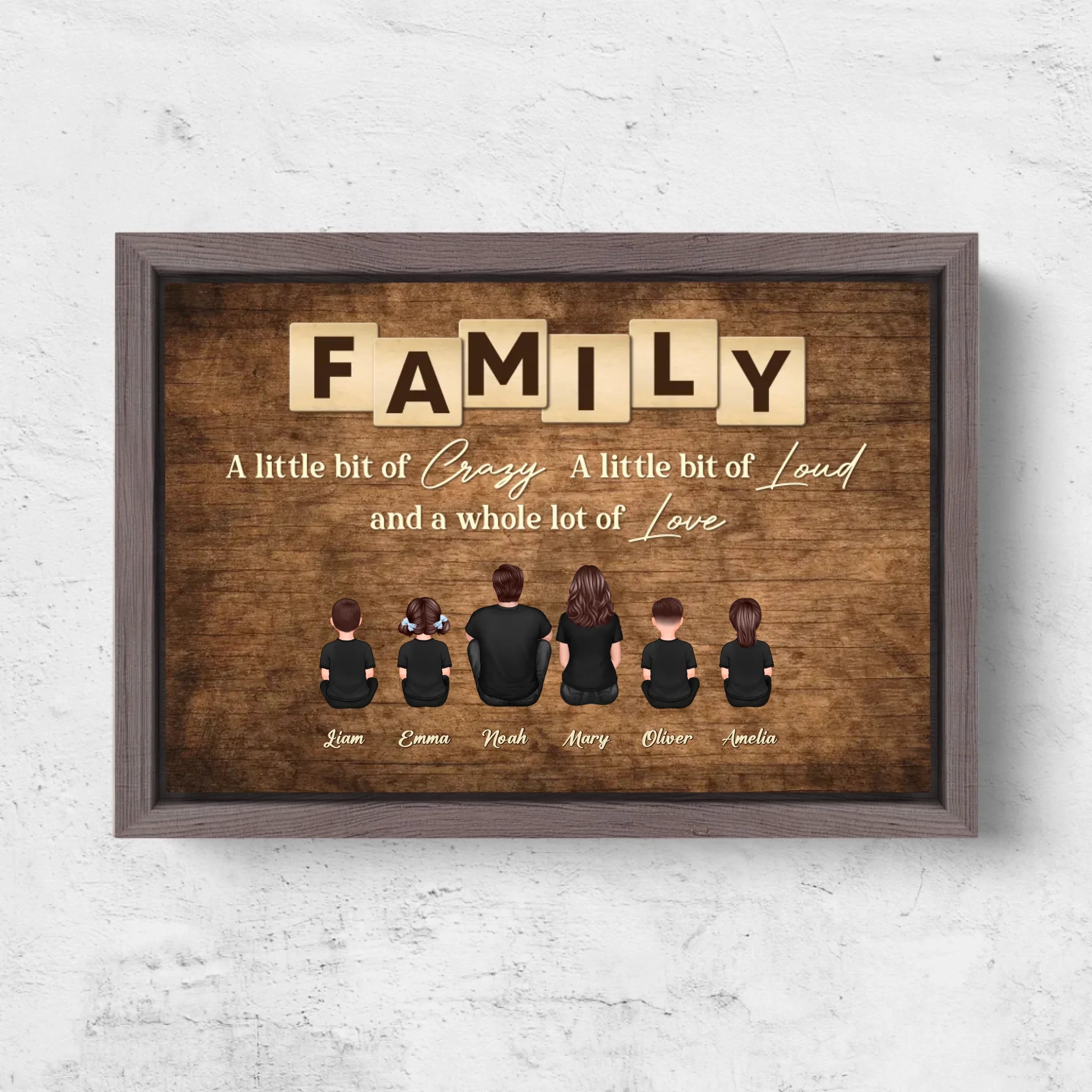 Horizontal Framd Canvas-Ovak