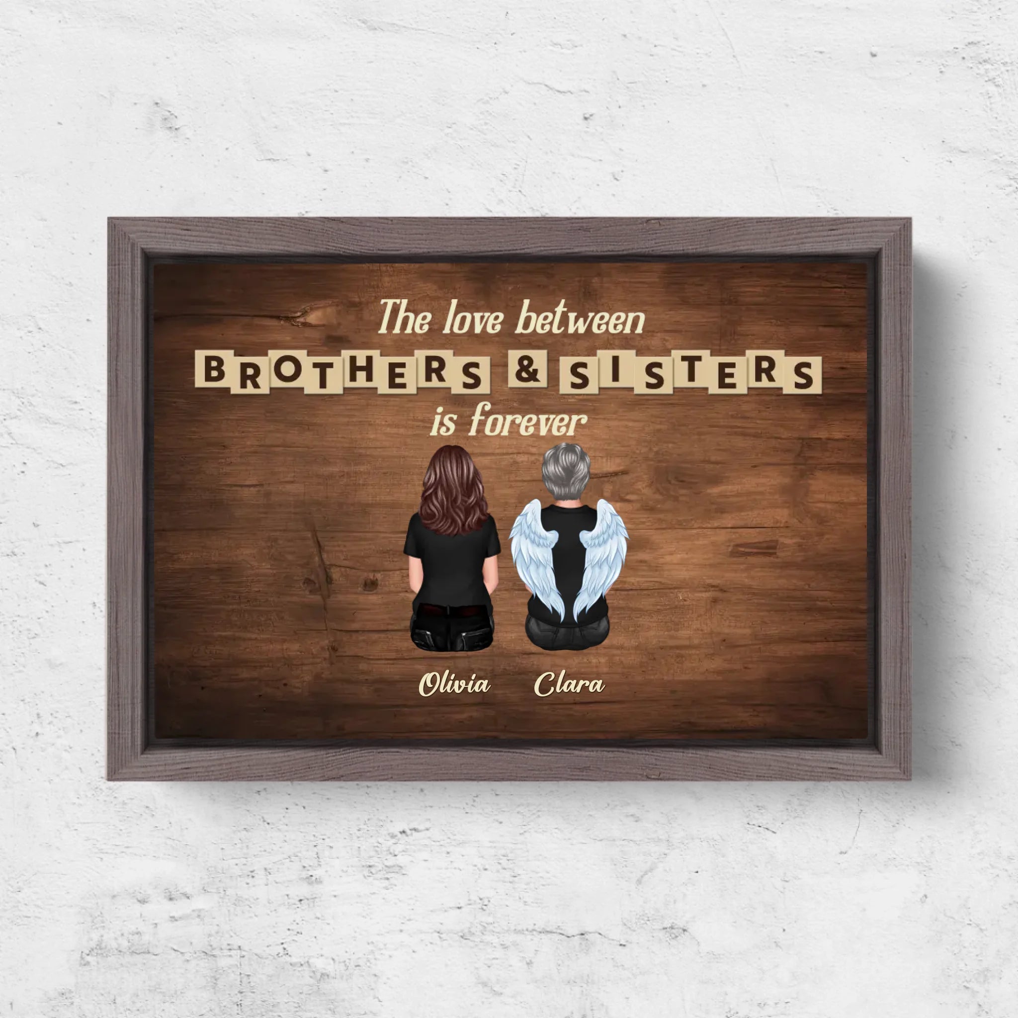 Horizontal Framd Canvas-Ovak