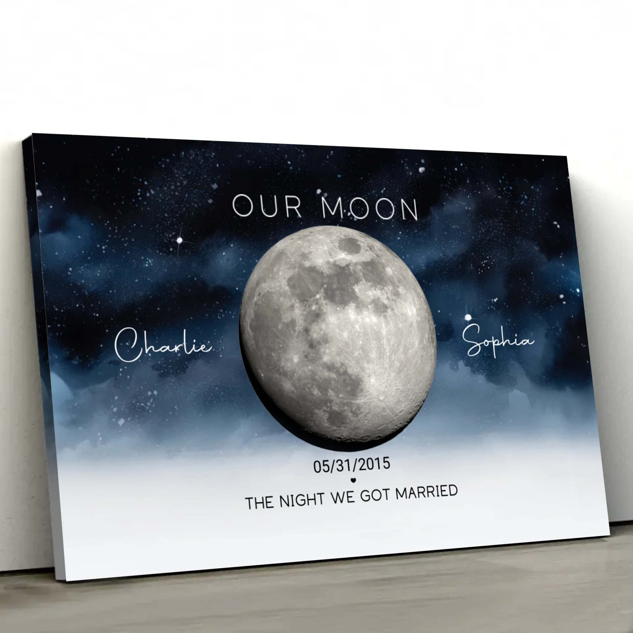 Personalized Canvas “The Night We Got Married”