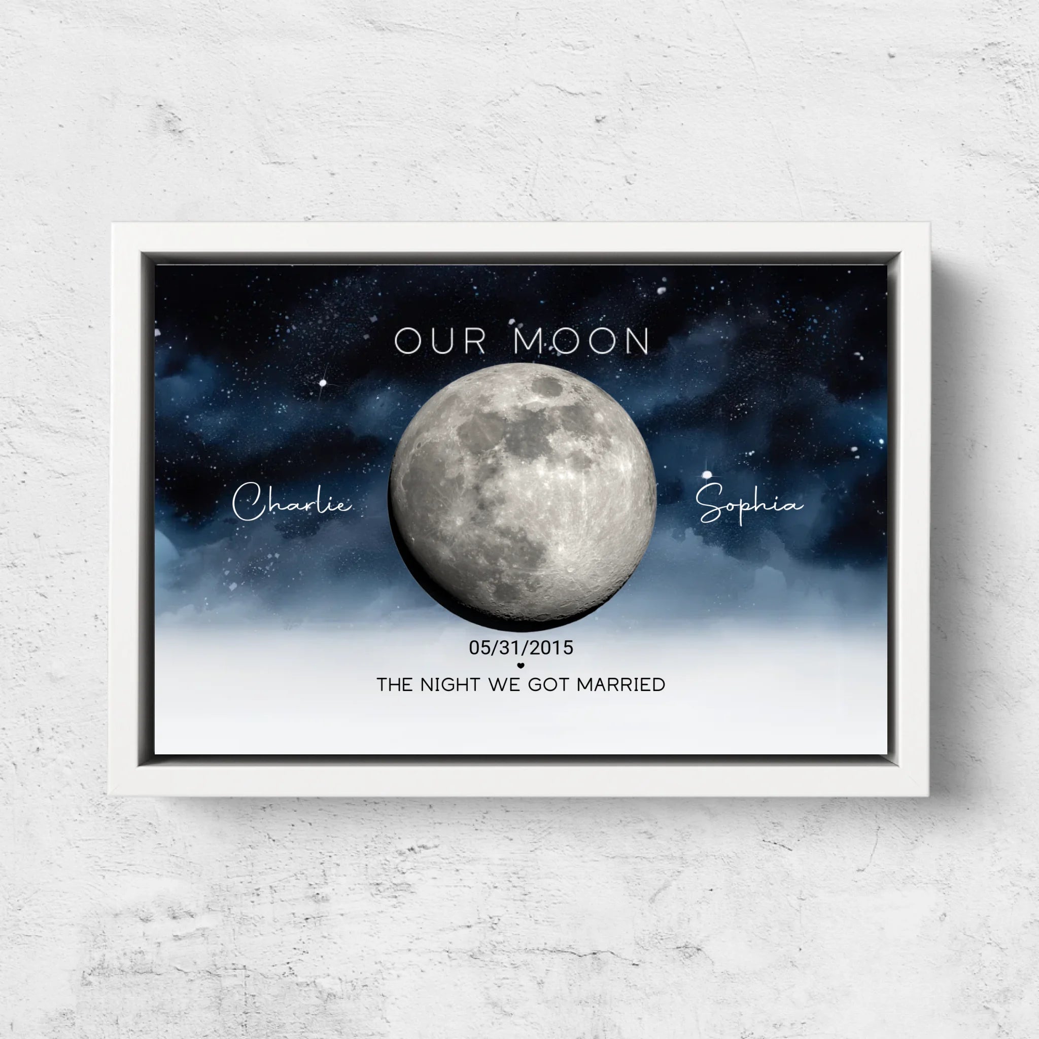 Personalized Canvas “The Night We Got Married”