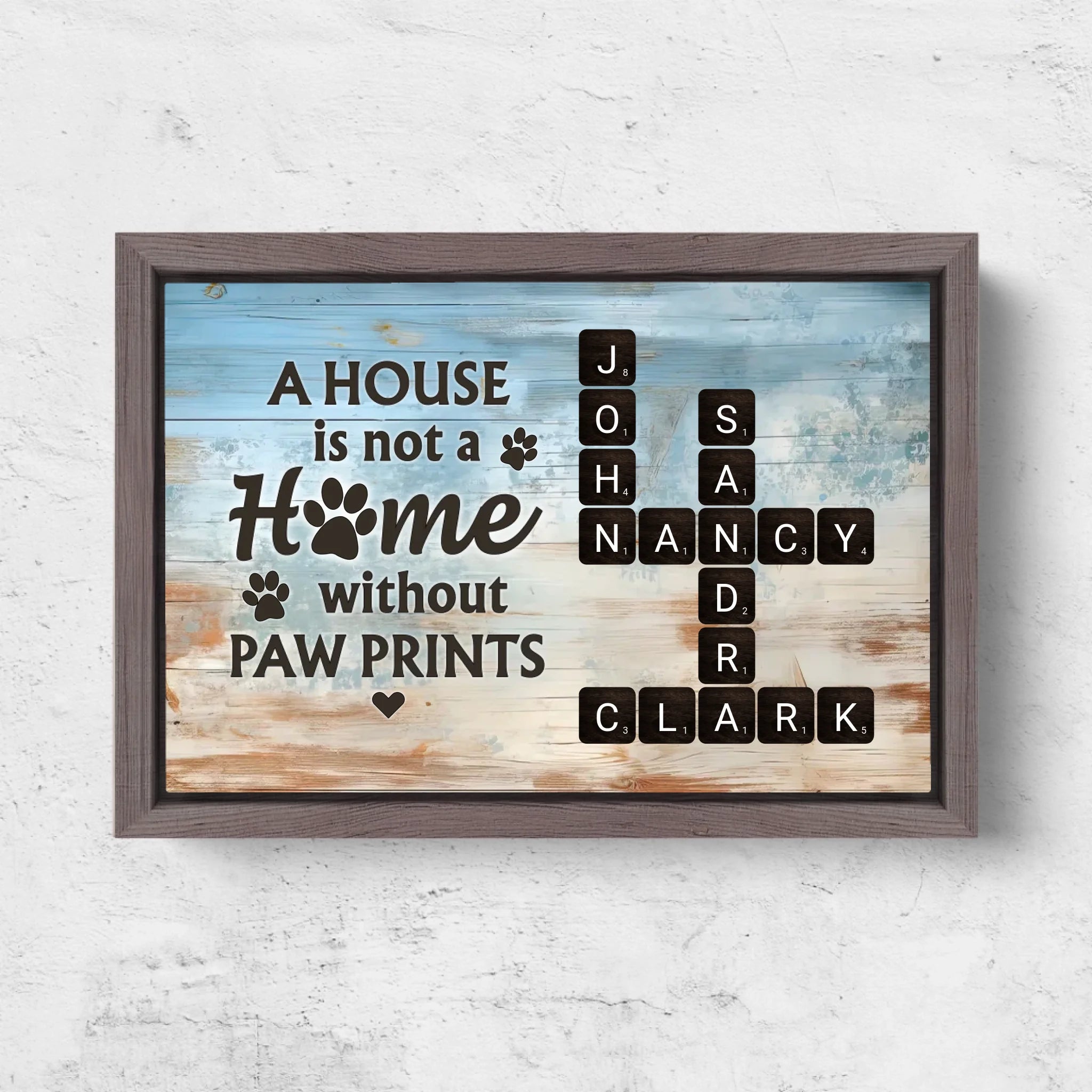 Horizontal Framd Canvas-Ovak