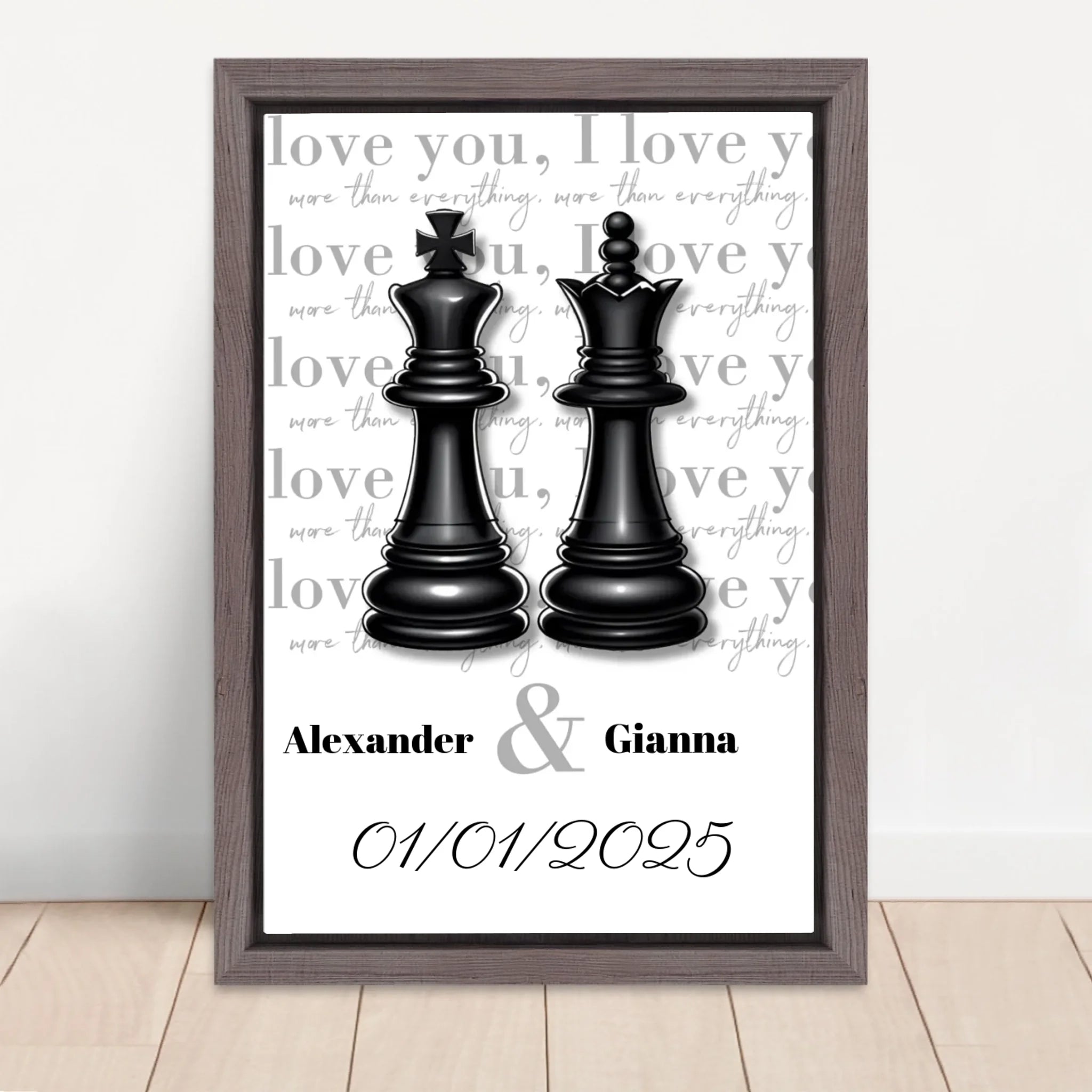 Vertical Framed Canvas-Oak 2026