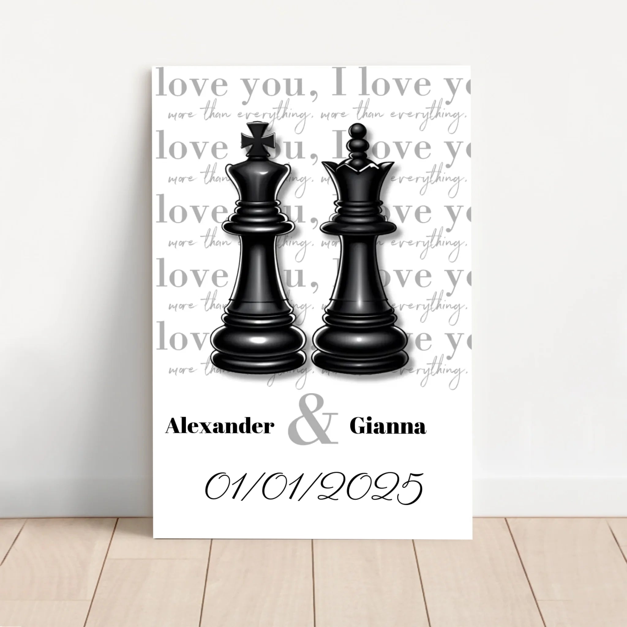 Personalized Canvas “The Queen and the King”
