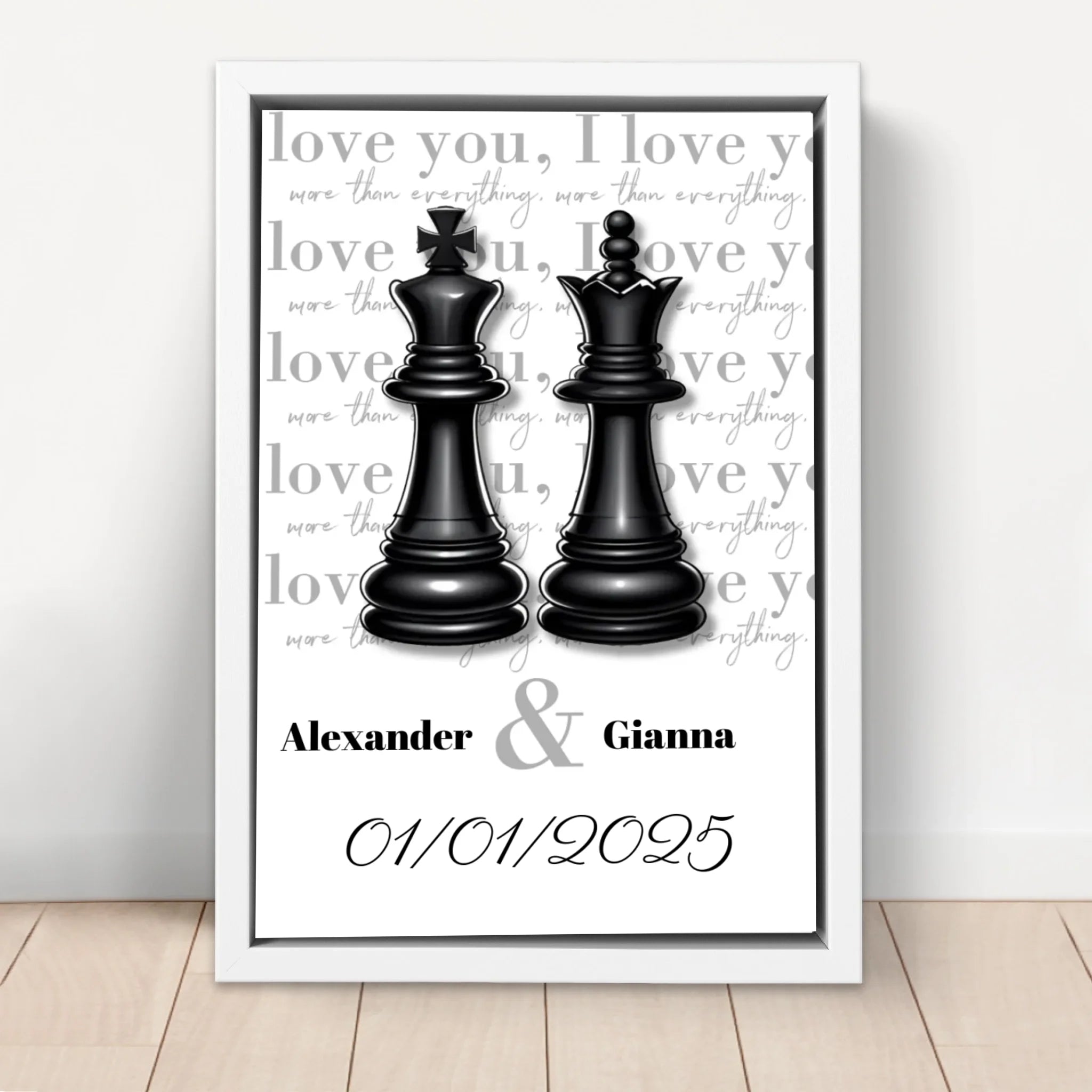 Personalized Canvas “The Queen and the King”