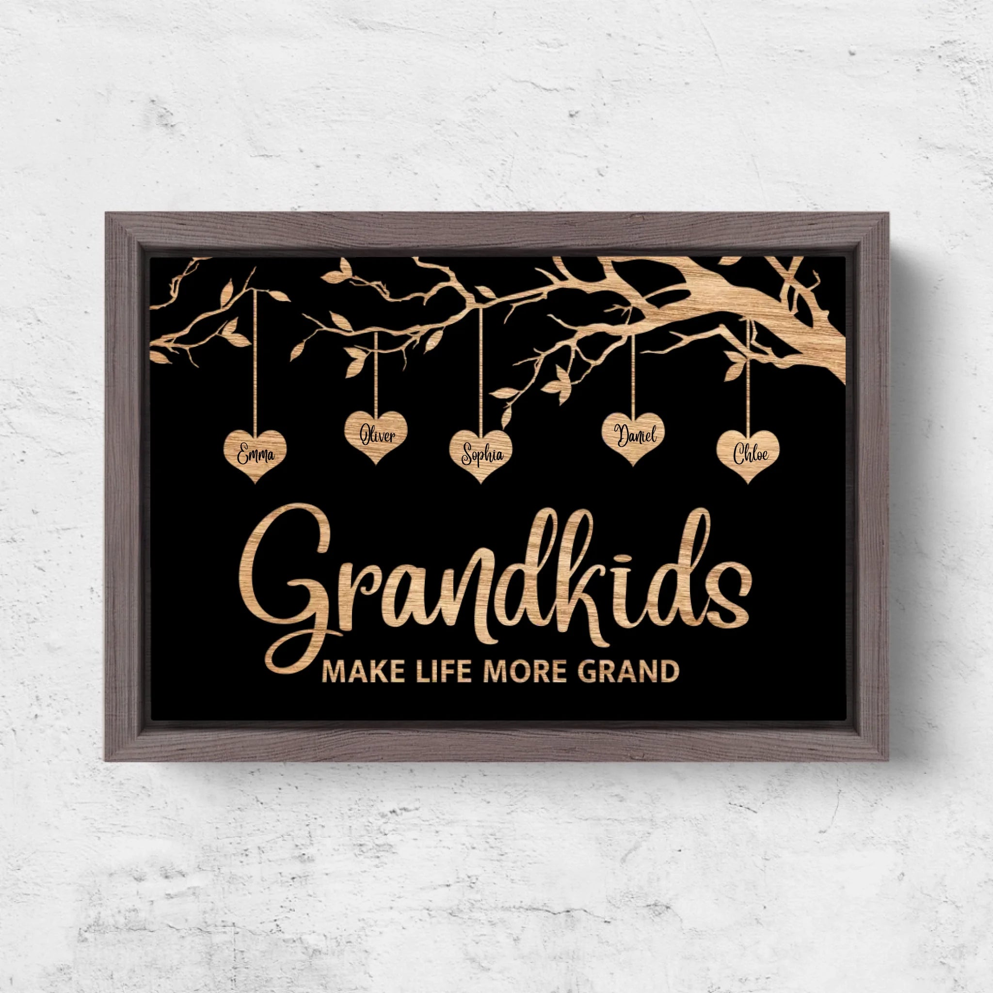 Horizontal Framd Canvas-Ovak