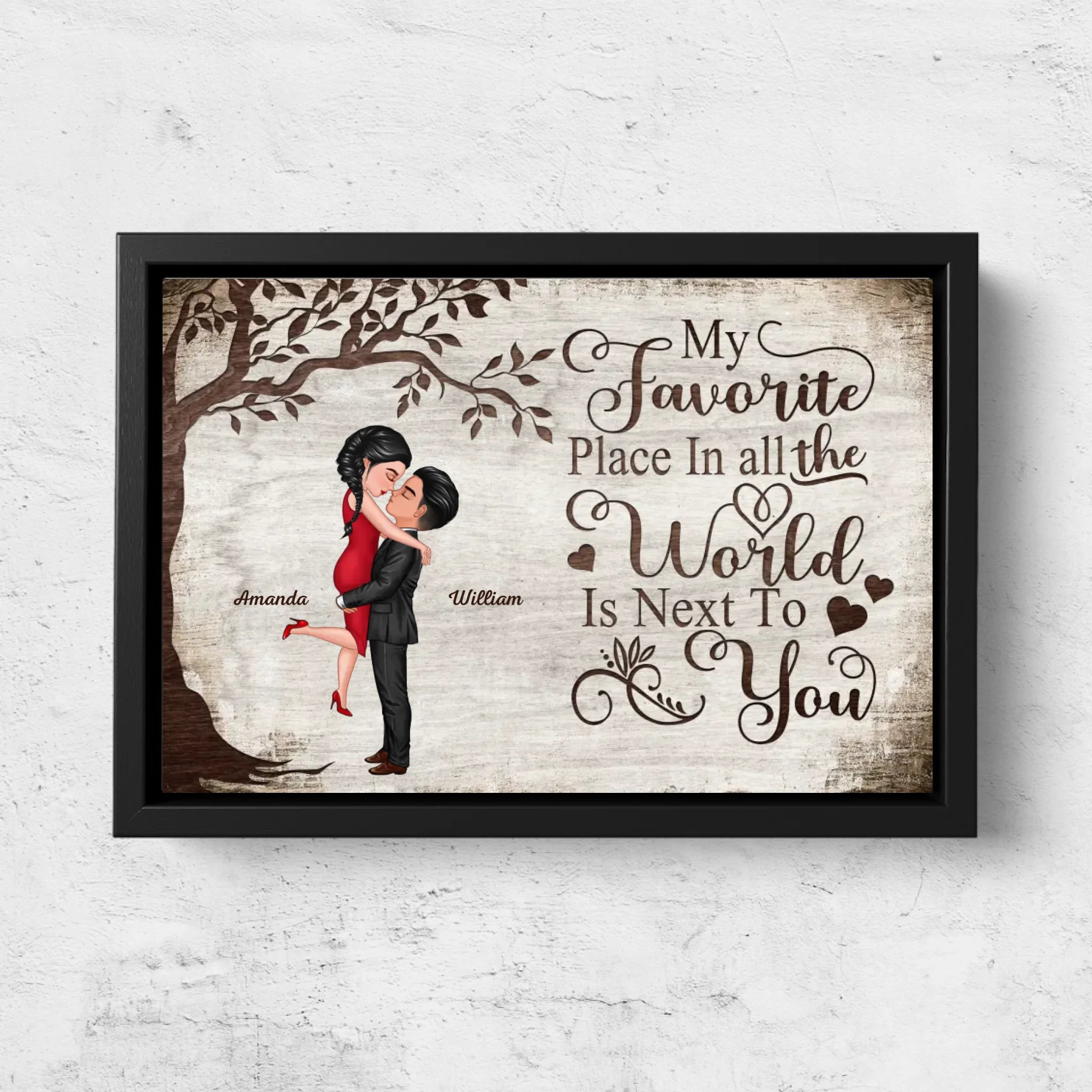 Personalized Canvas "Favorite Place"