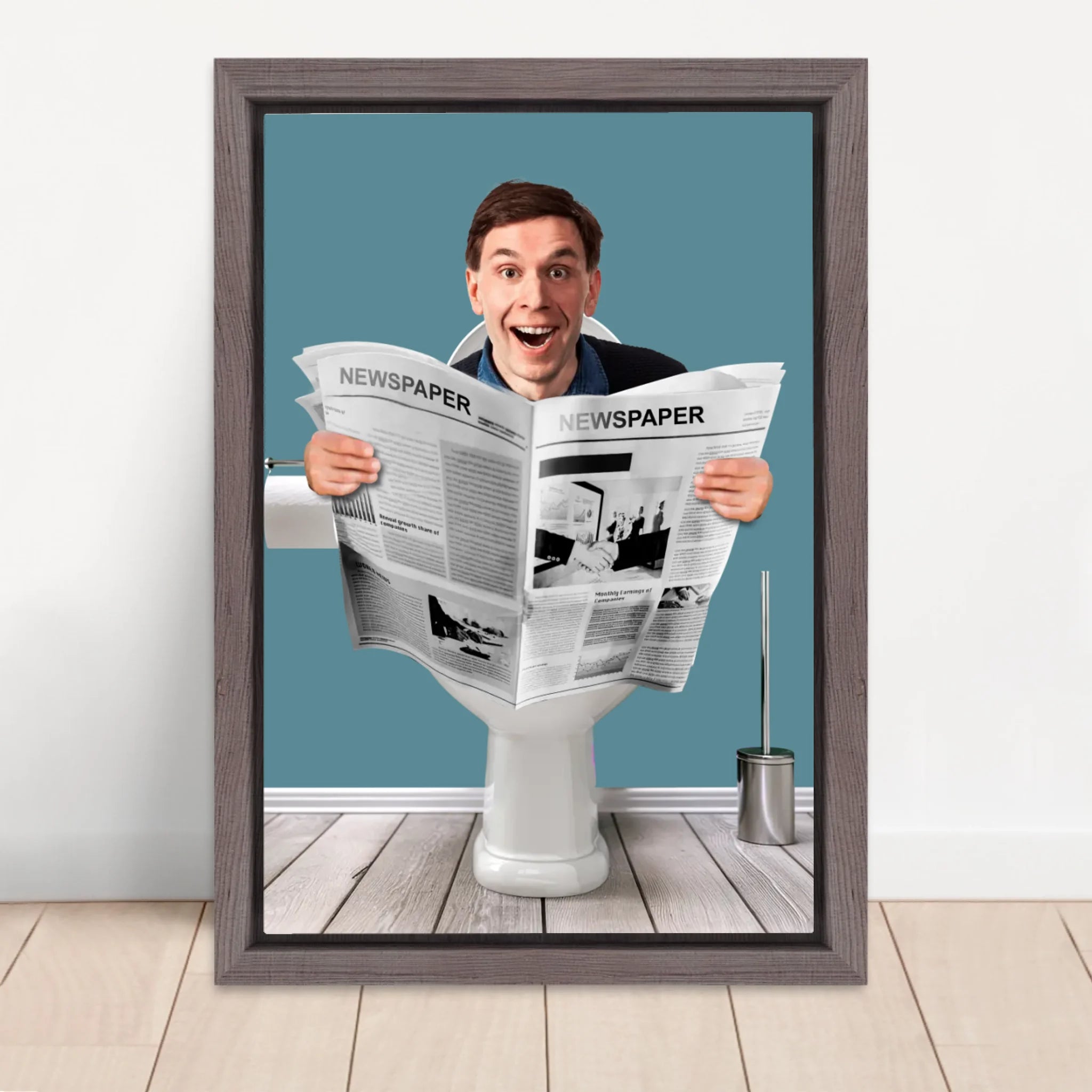 Vertical Framed Canvas-Oak 2026