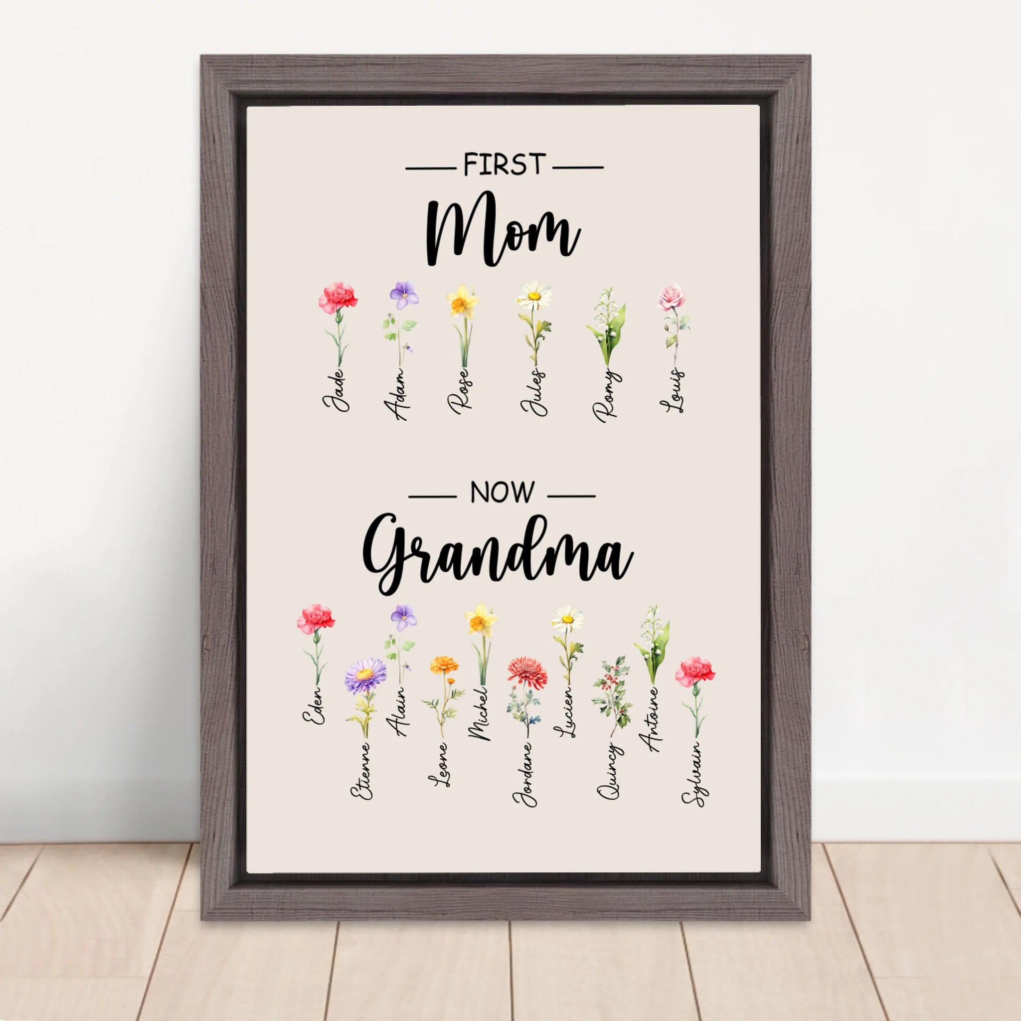 Vertical Framed Canvas-Oak 2026