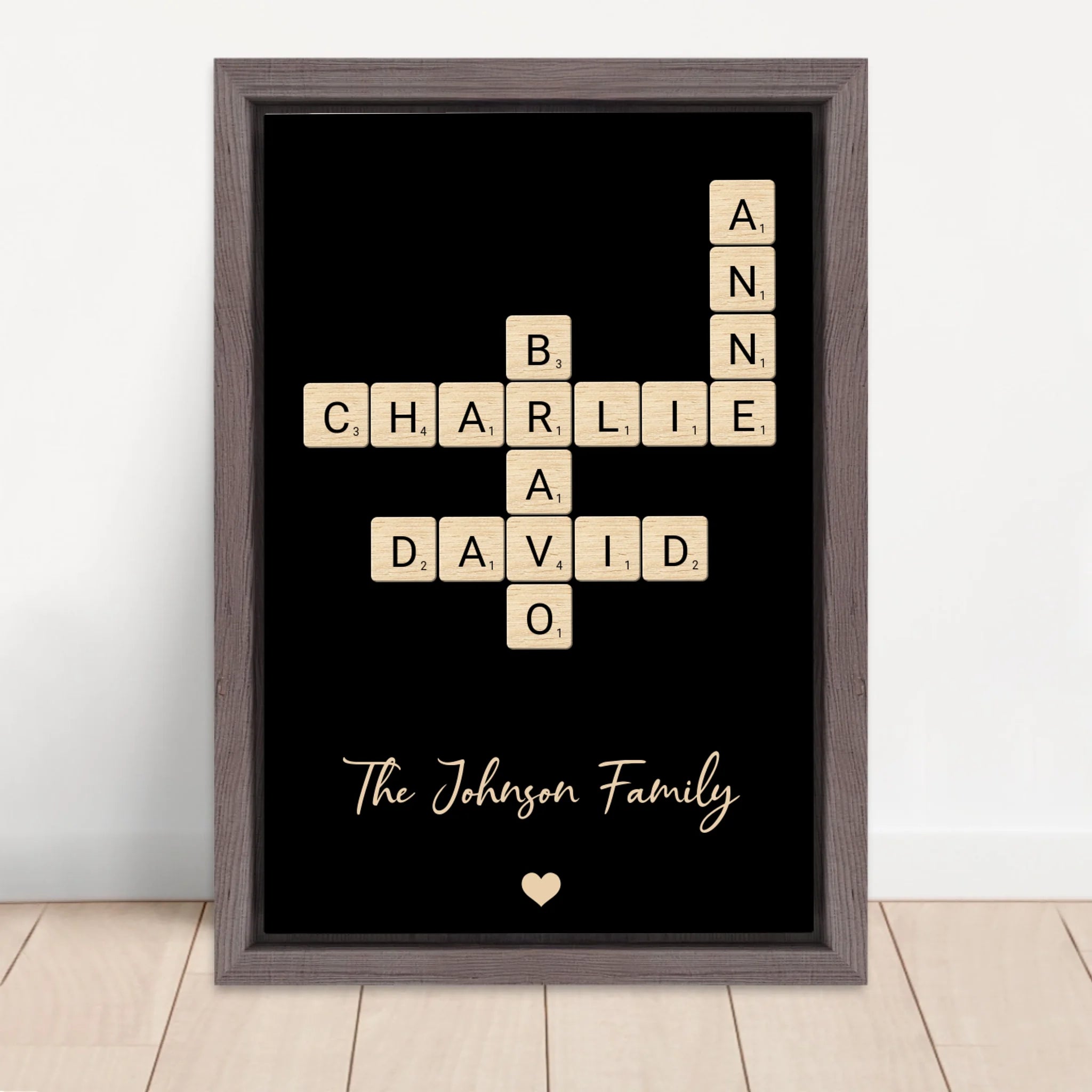 Vertical Framed Canvas-Oak 2026