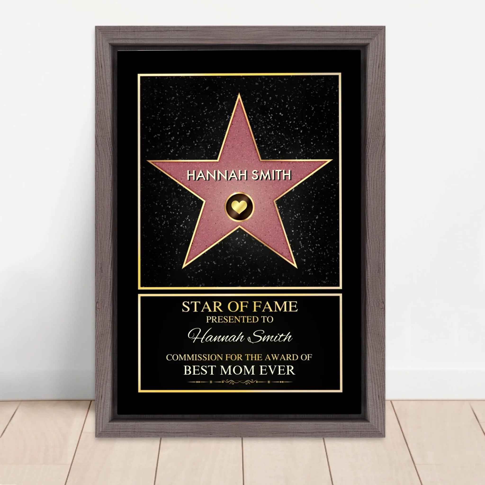 Vertical Framed Canvas-Oak 2026