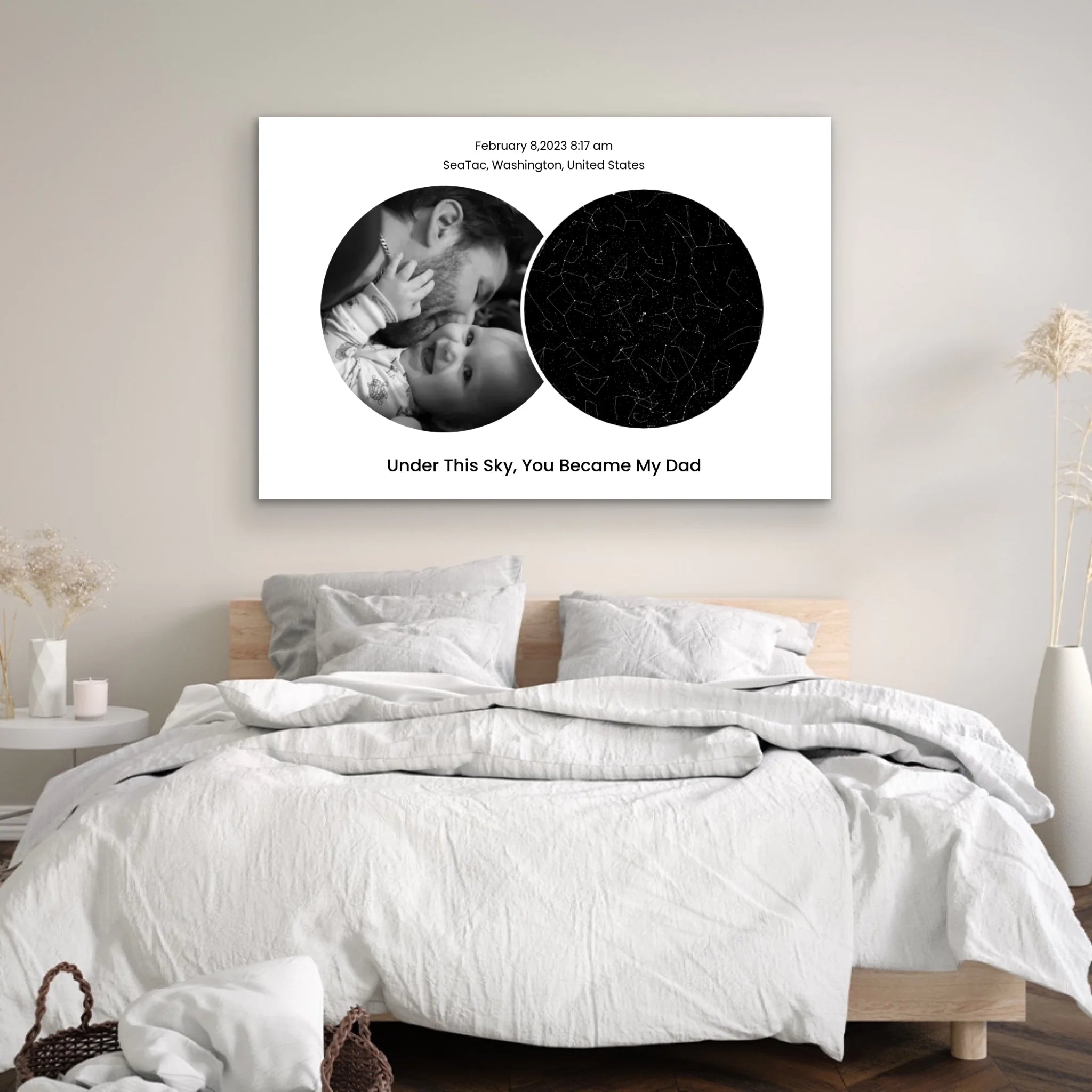 Personalized Canvas “The day you became my dad”