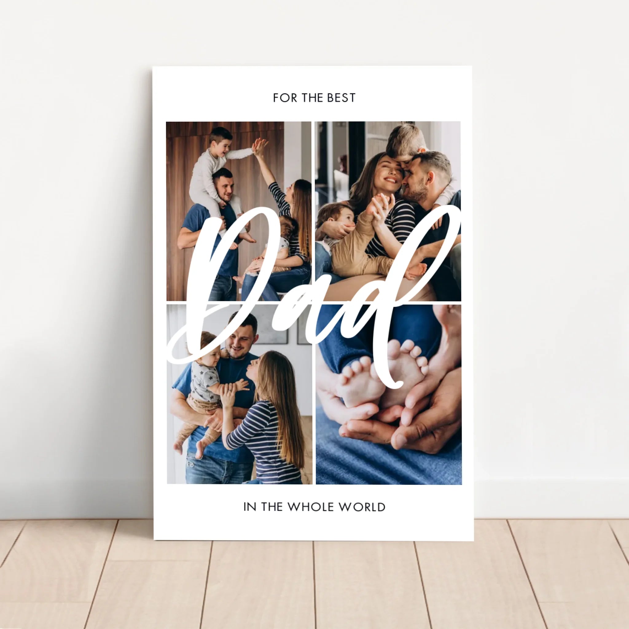 Personalized Canvas "For the best Dad in the world"