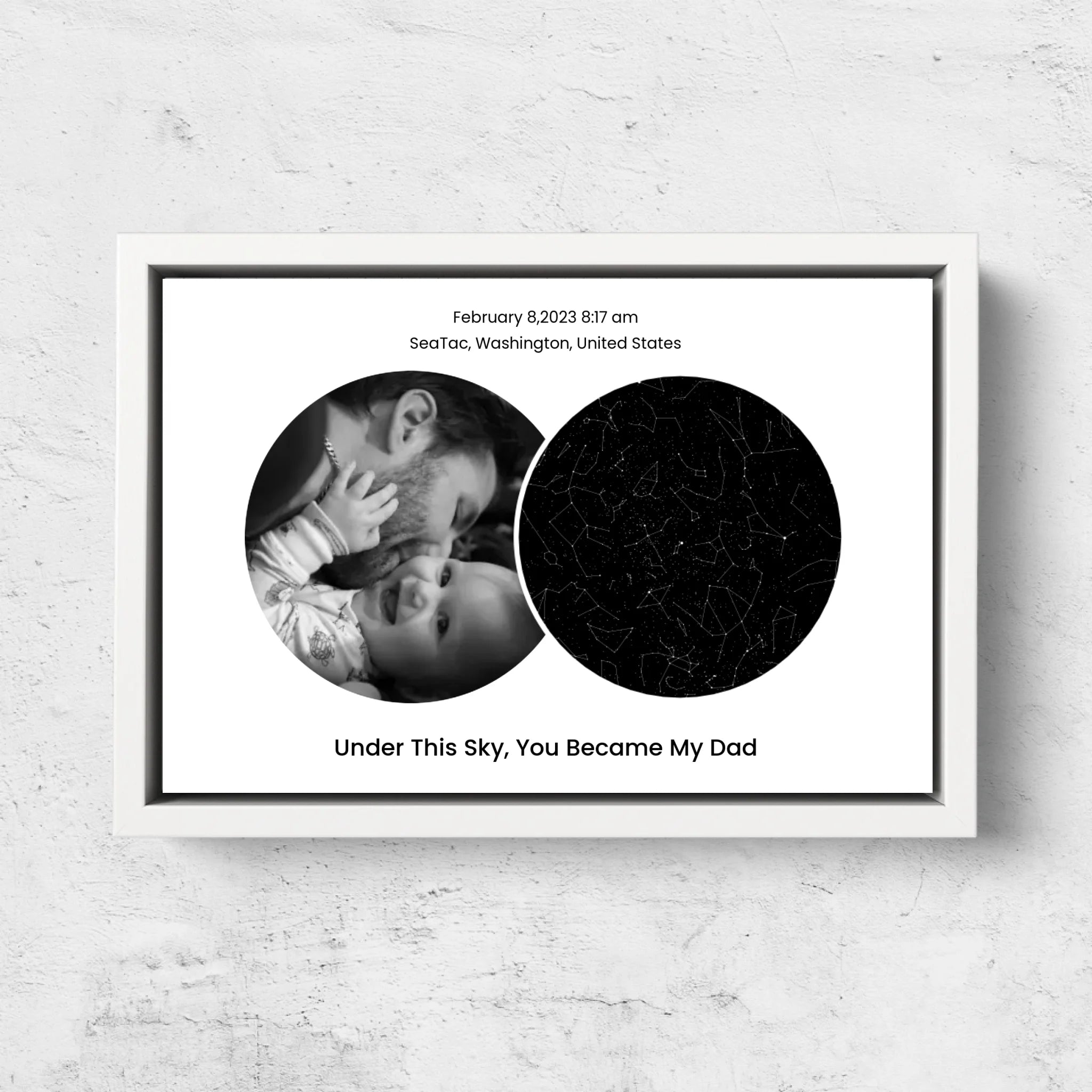 Personalized Canvas “The day you became my dad”