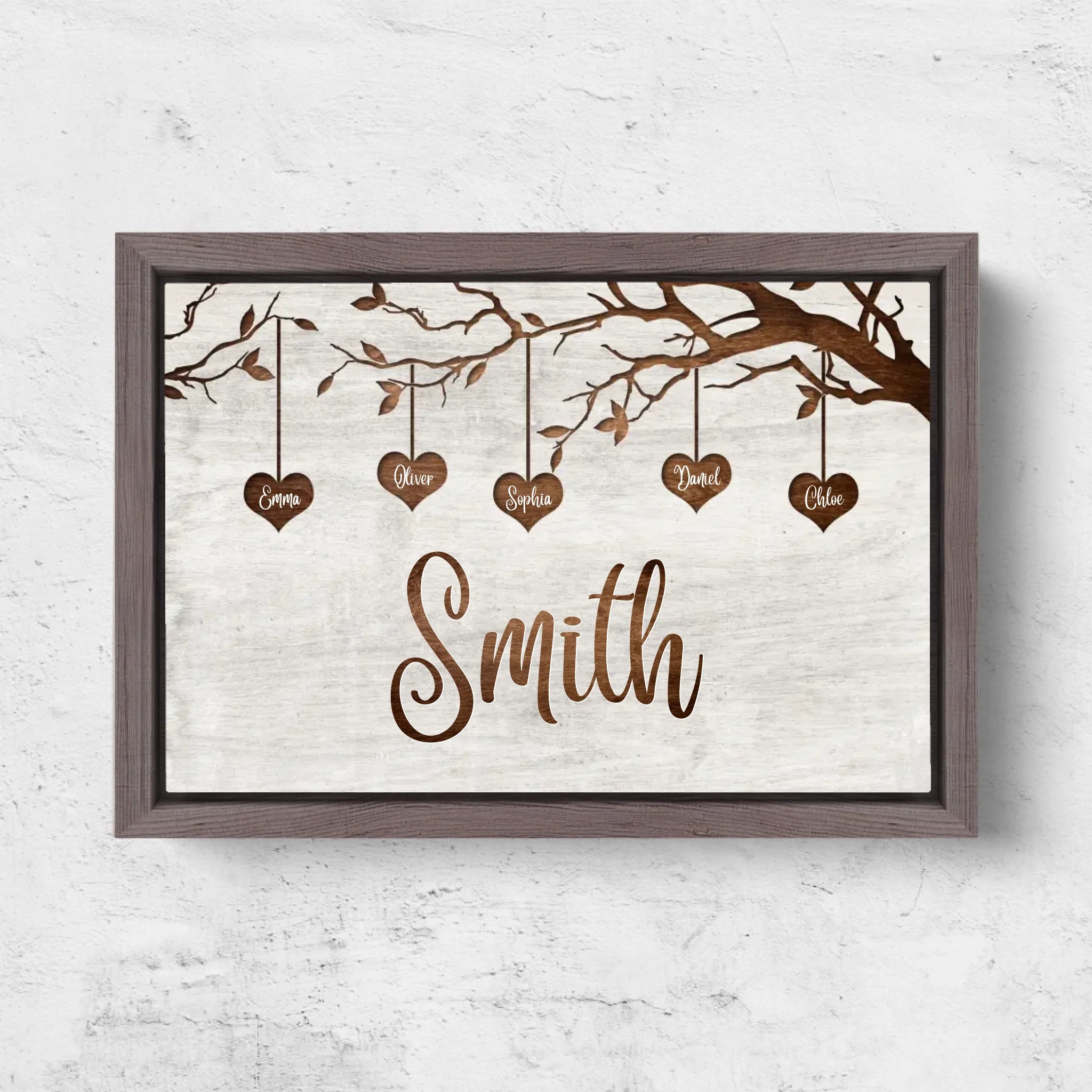 Horizontal Framd Canvas-Ovak