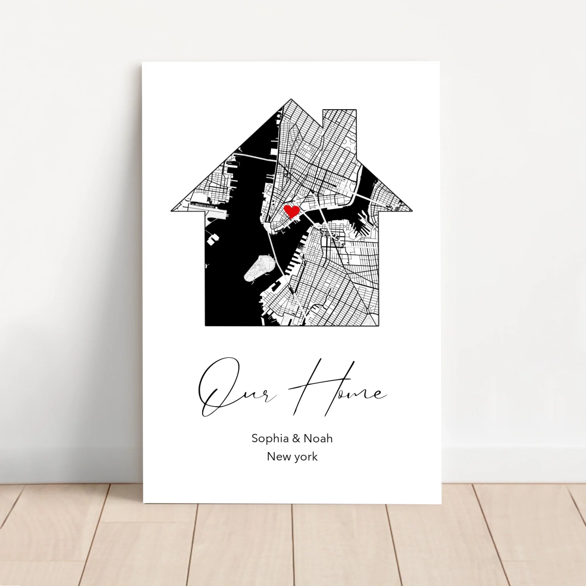 Personalized Canvas "Our Home"