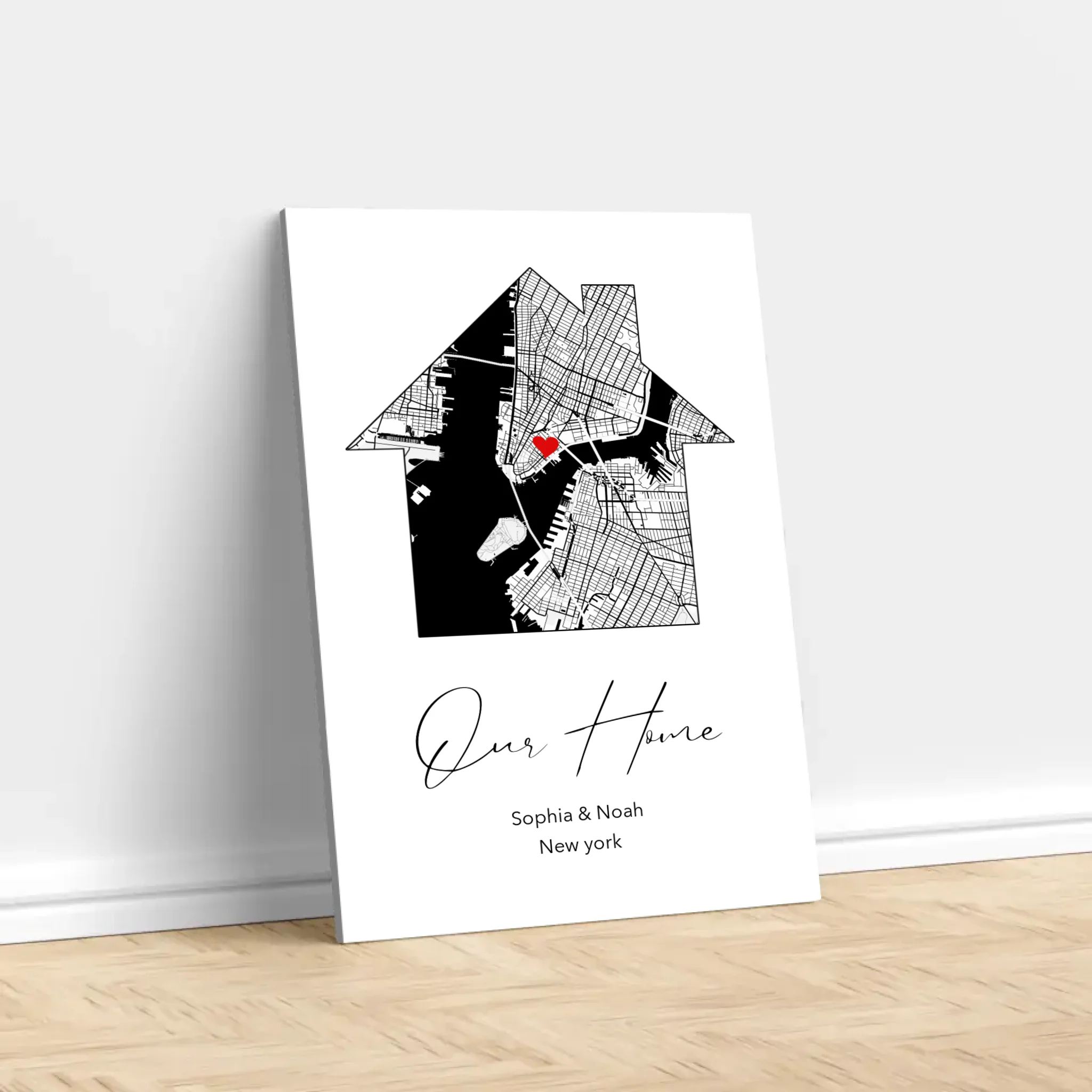 Personalized Canvas "Our Home"