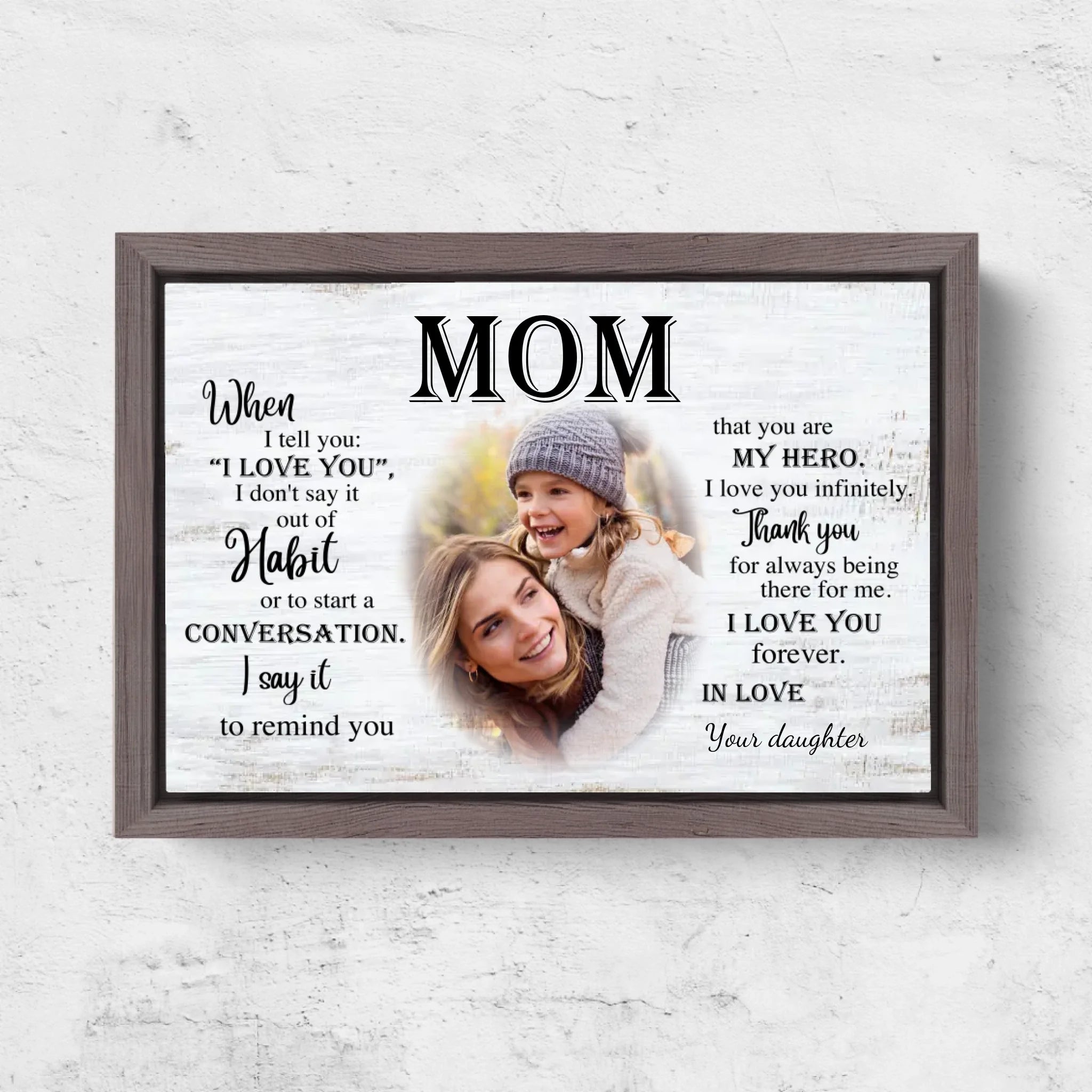 Horizontal Framd Canvas-Ovak