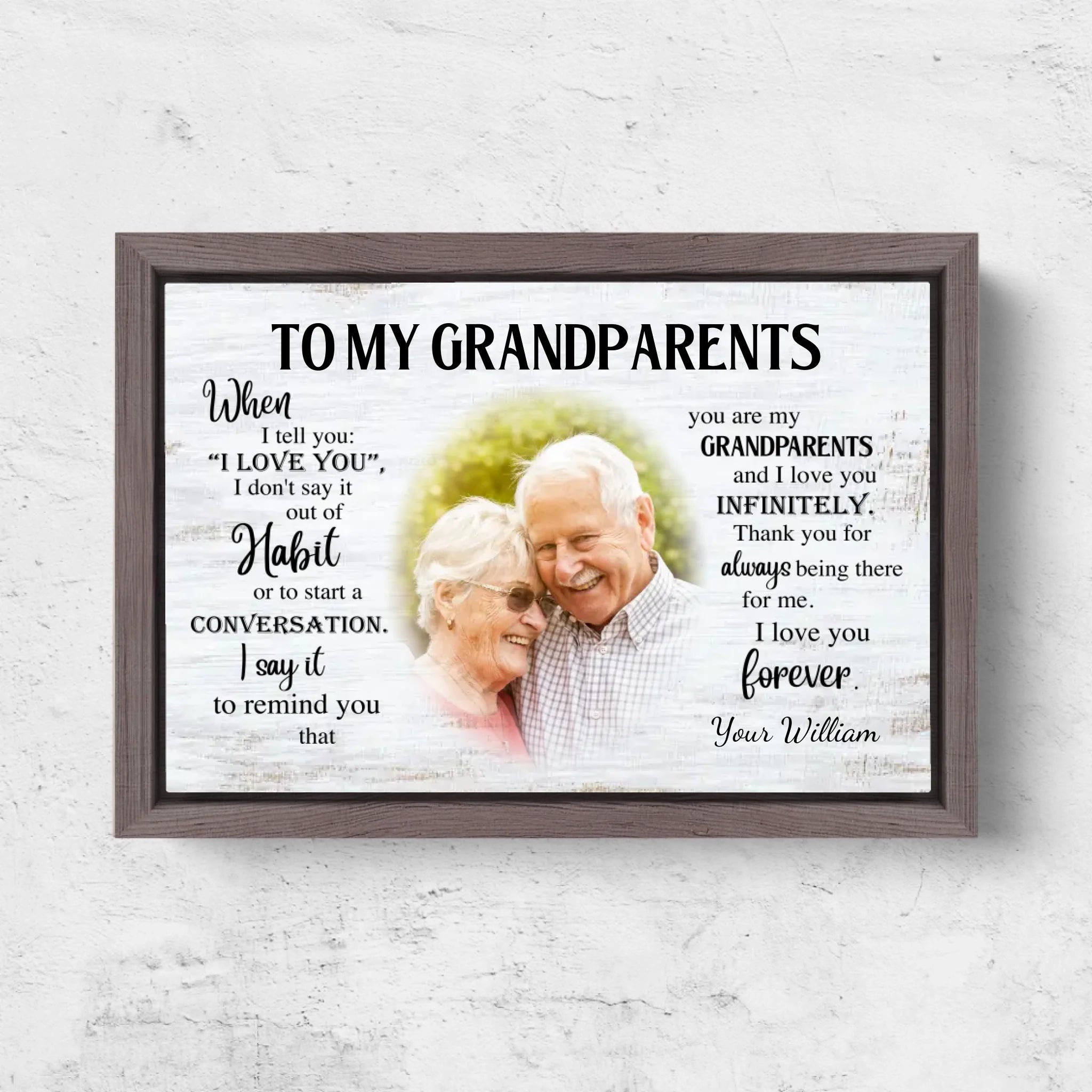 Horizontal Framd Canvas-Ovak