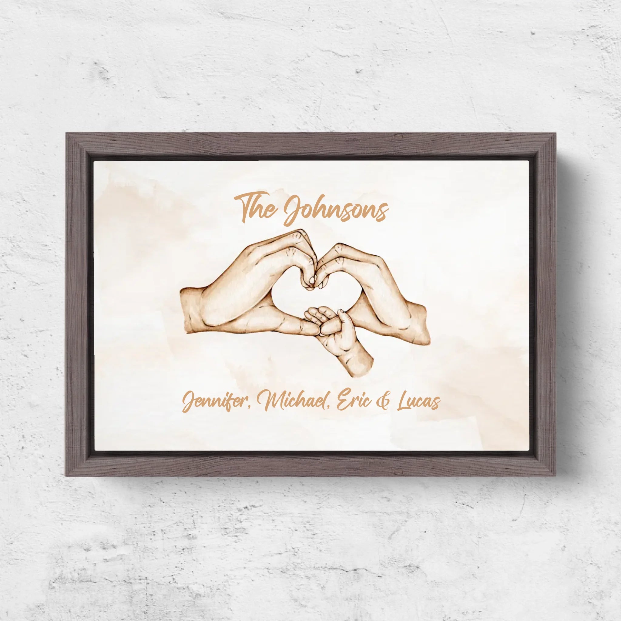 Horizontal Framd Canvas-Ovak