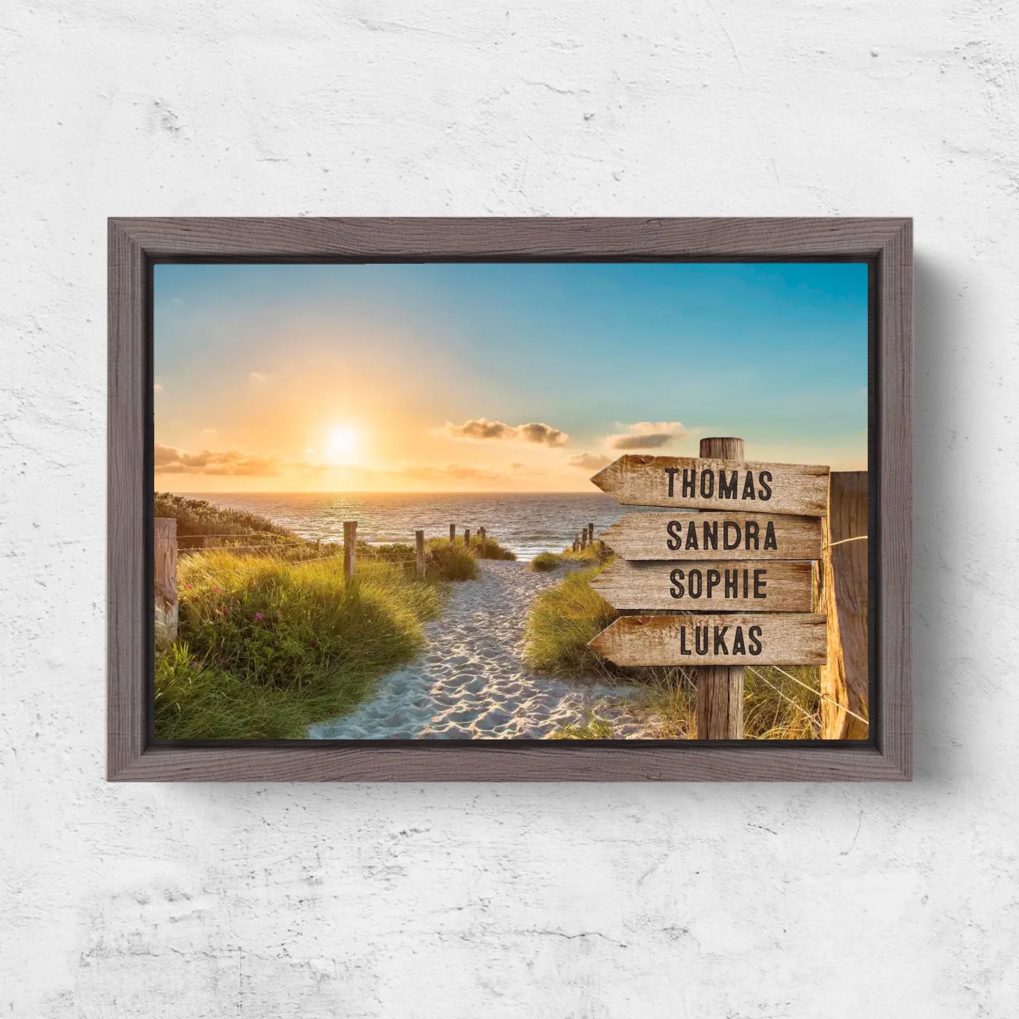 Horizontal Framd Canvas-Ovak