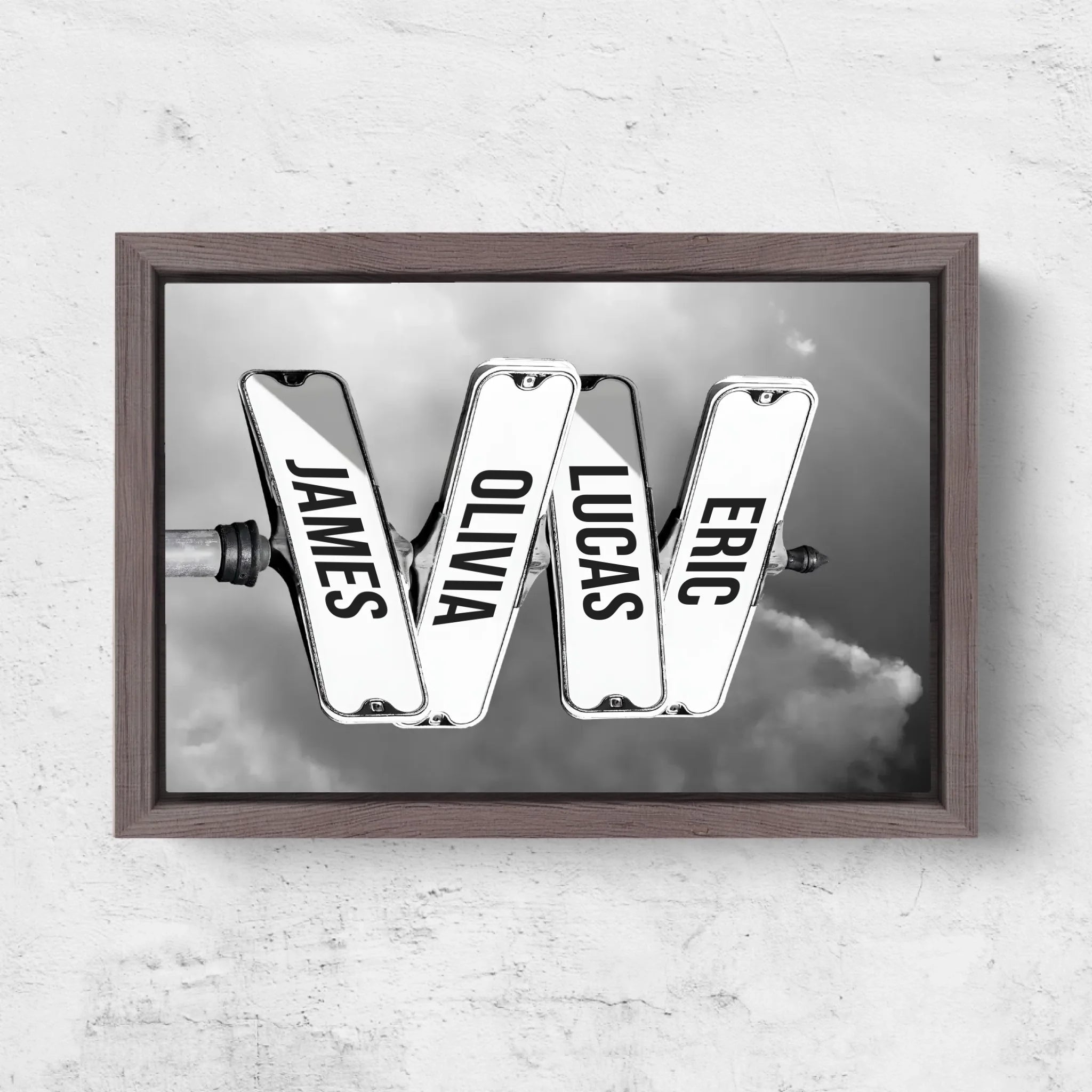 Horizontal Framd Canvas-Ovak