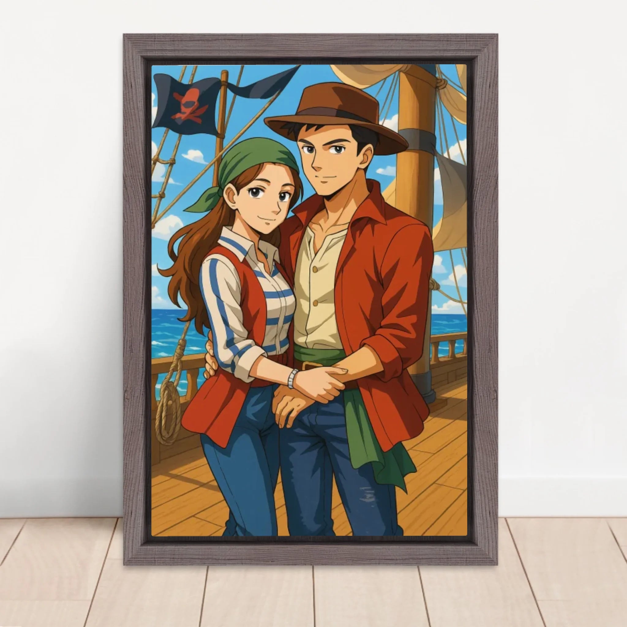 Vertical Framed Canvas-Oak 2026