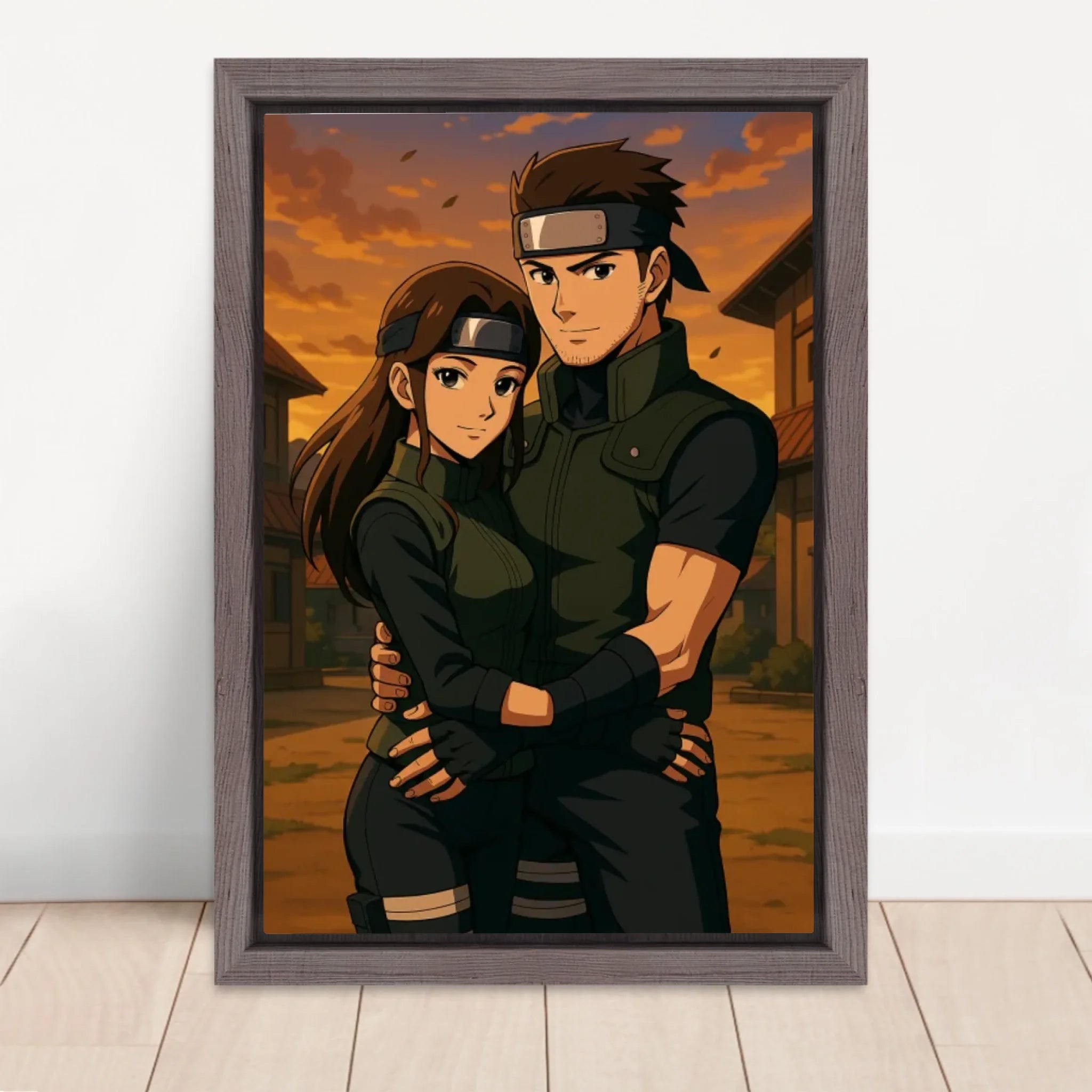 Vertical Framed Canvas-Oak 2026