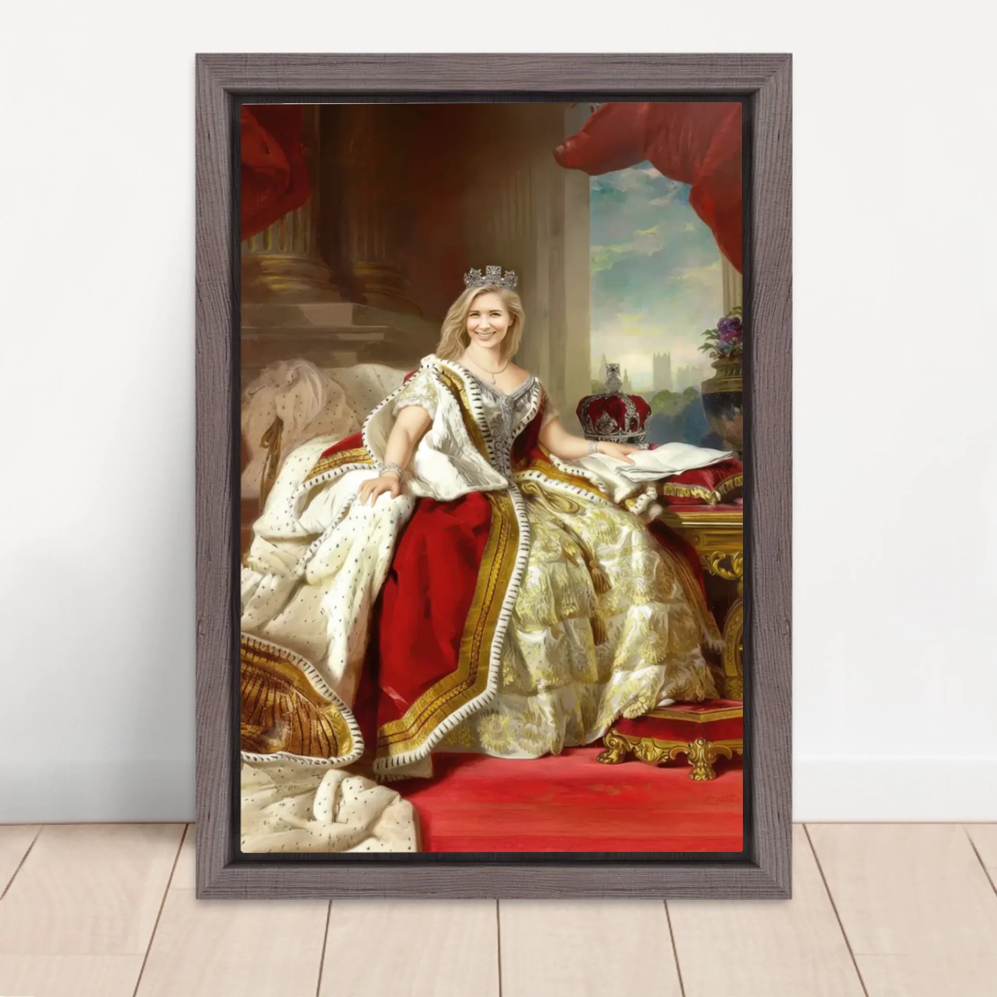 Vertical Framed Canvas-Oak 2026