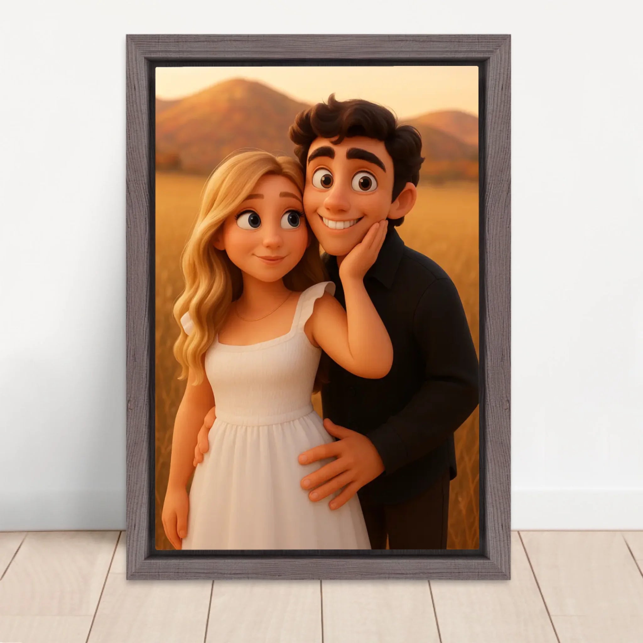 Vertical Framed Canvas-Oak 2026