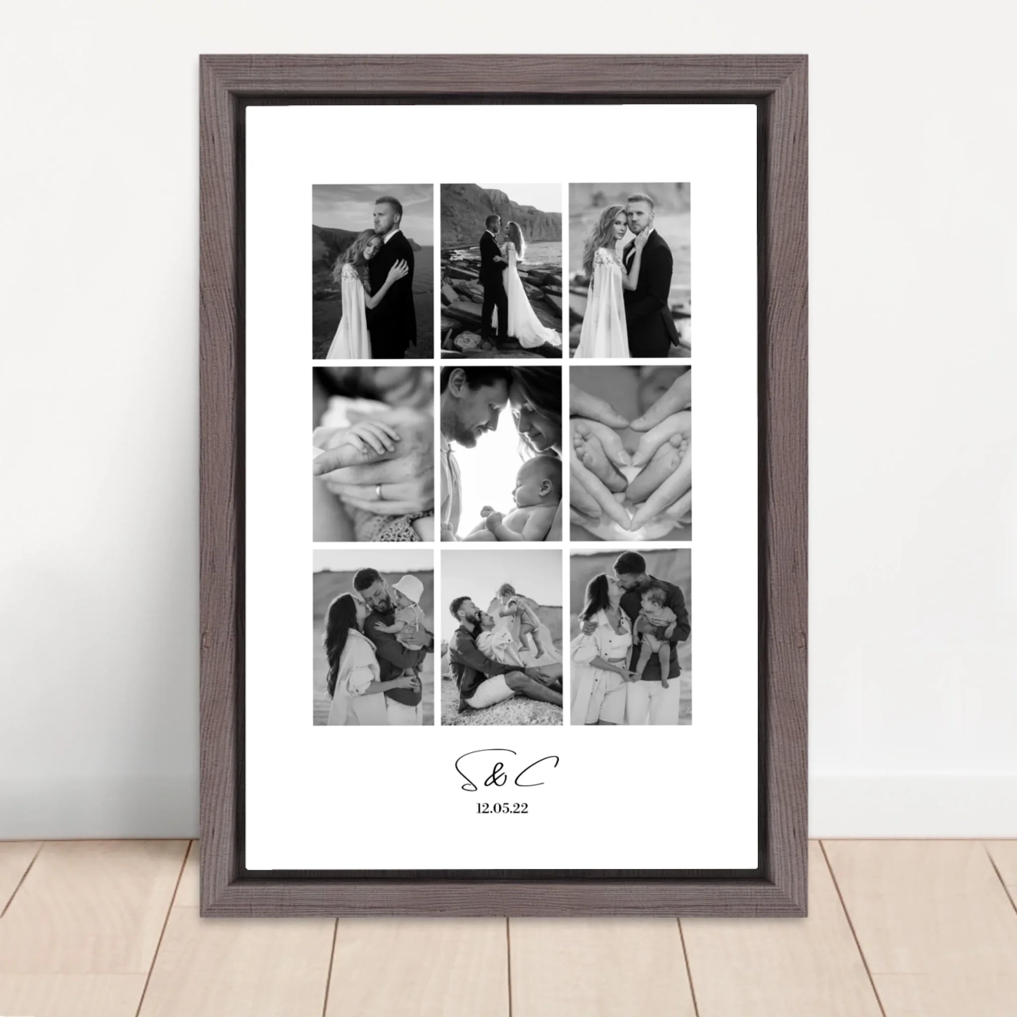 Vertical Framed Canvas-Oak 2026