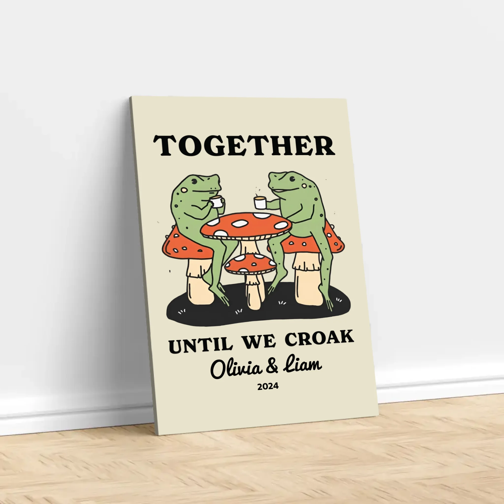 Personalized Canvas – Together Until We Croak