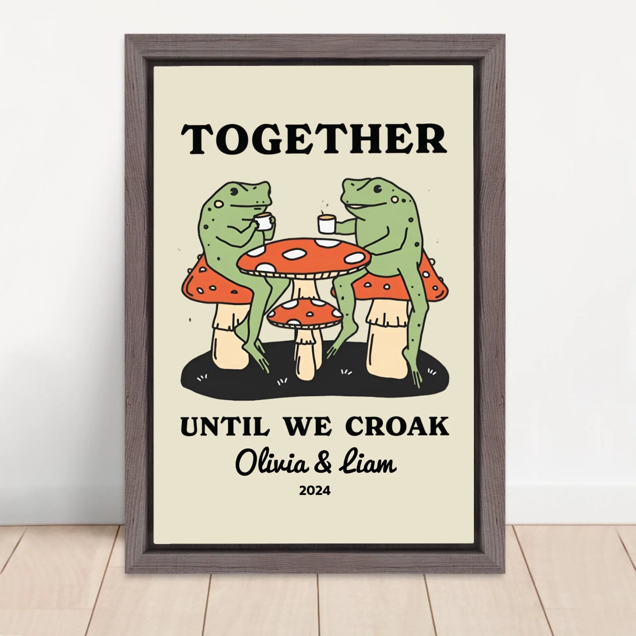 Vertical Framed Canvas-Oak 2026