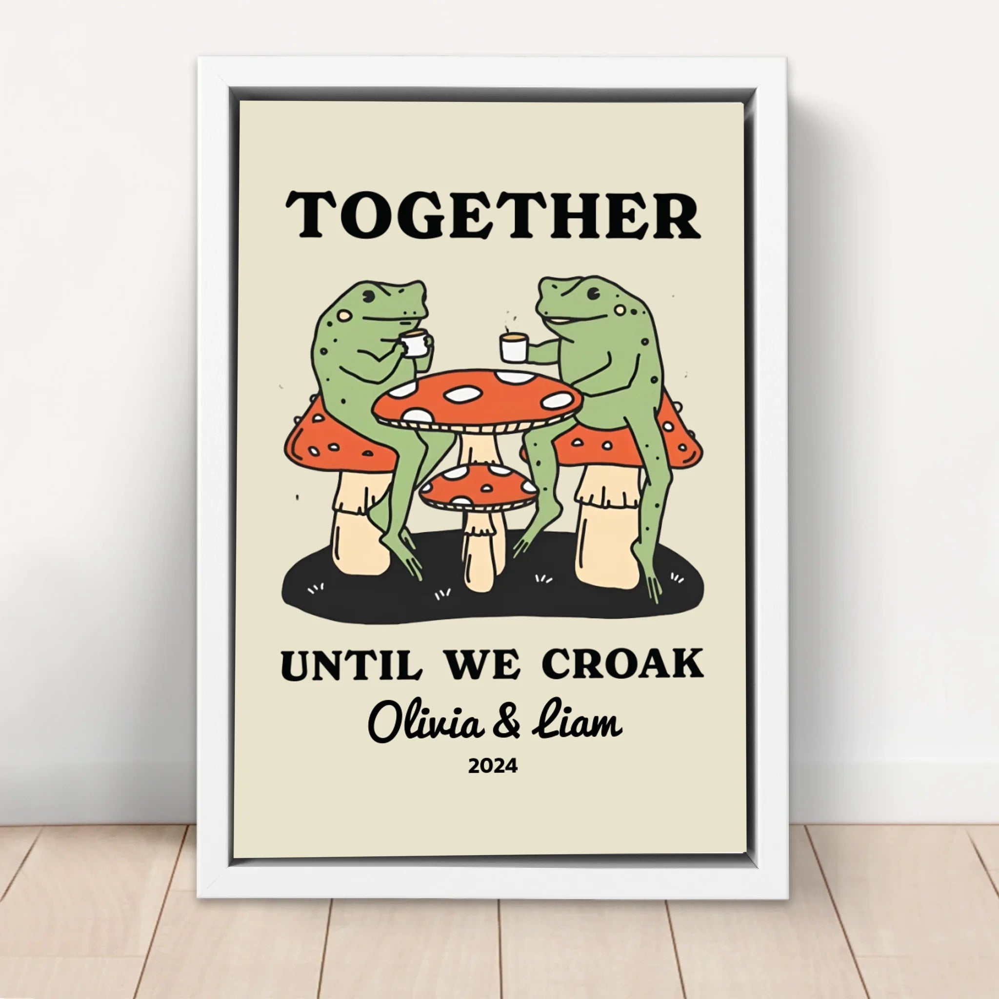 Personalized Canvas – Together Until We Croak