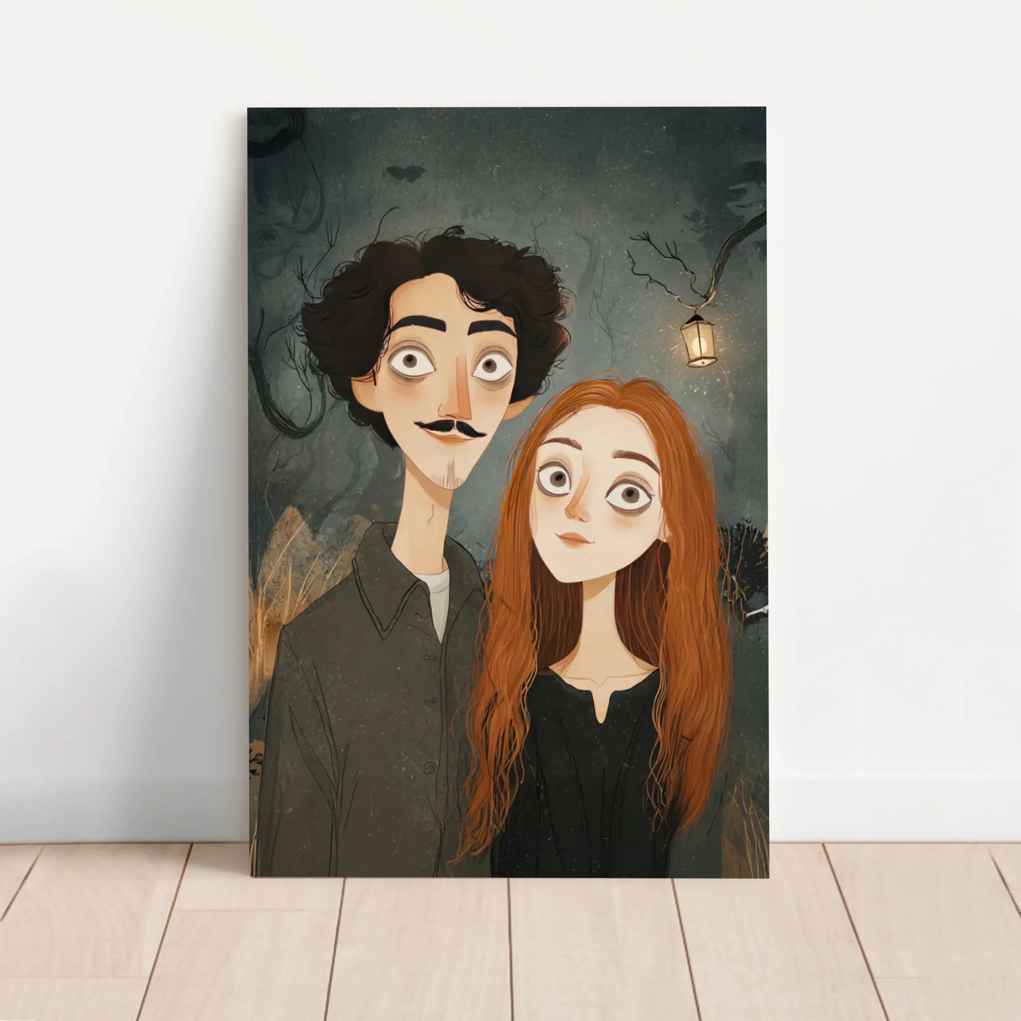 Personalized Canvas β Gothic Couple Portrait