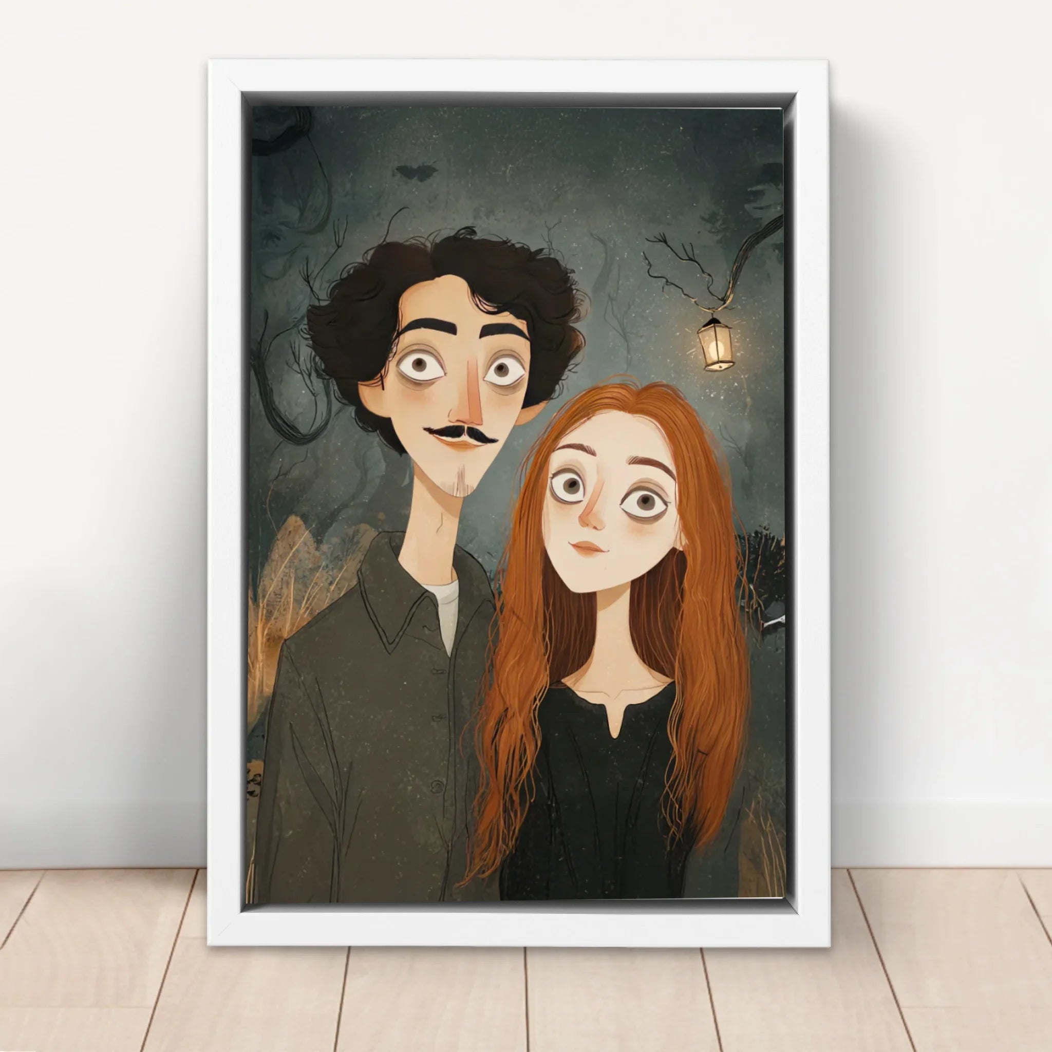 Personalized Canvas – Gothic Couple Portrait
