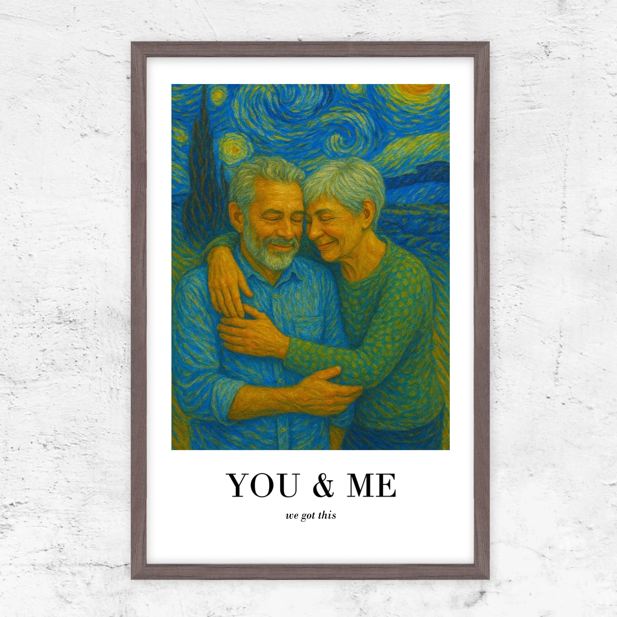 Vertical Framed Poster-Oak-1