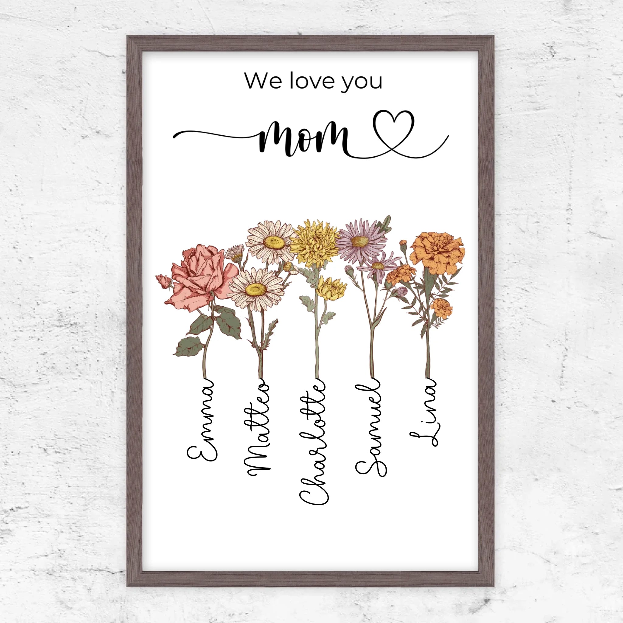 Vertical Framed Poster-Oak-2