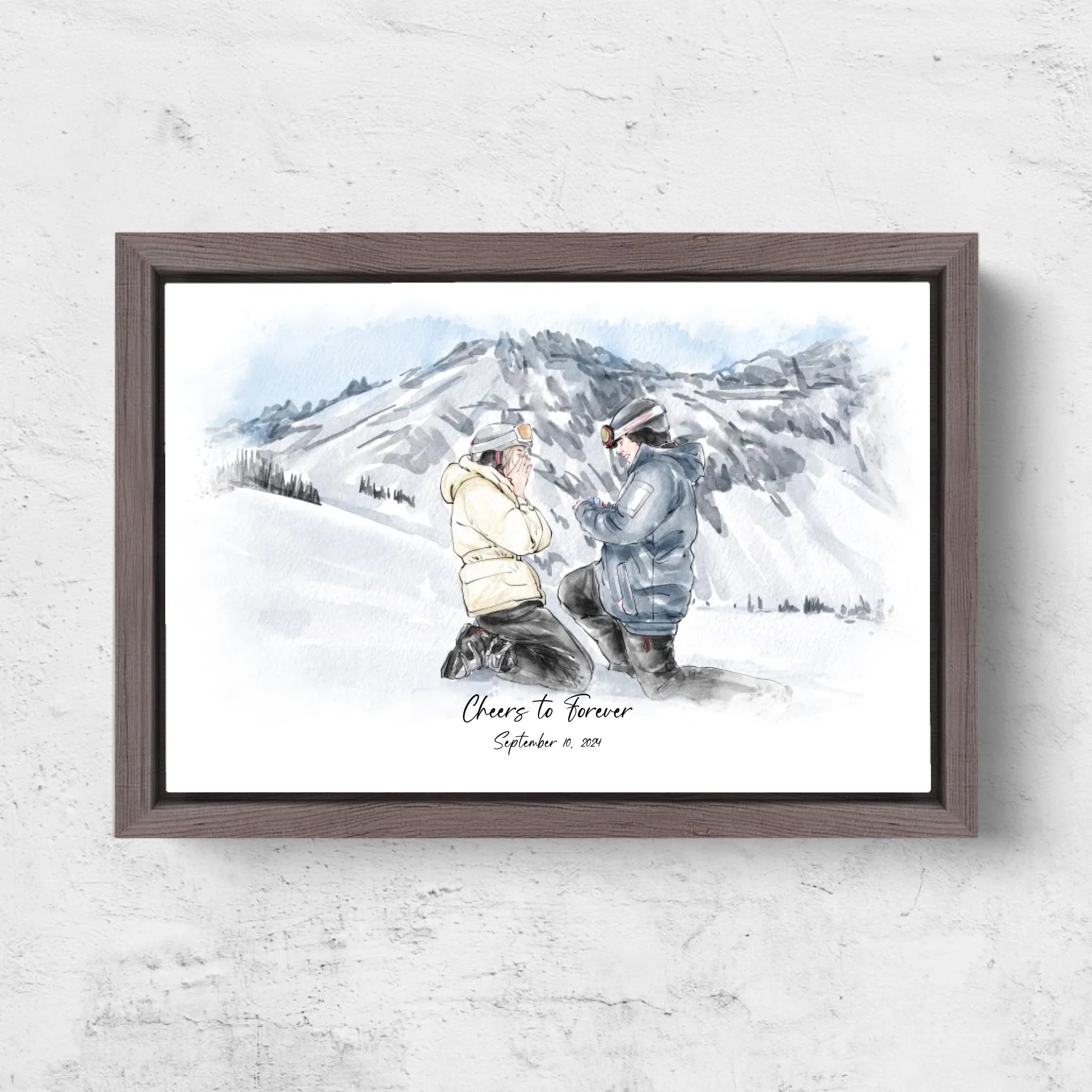 Horizontal Framd Canvas-Ovak