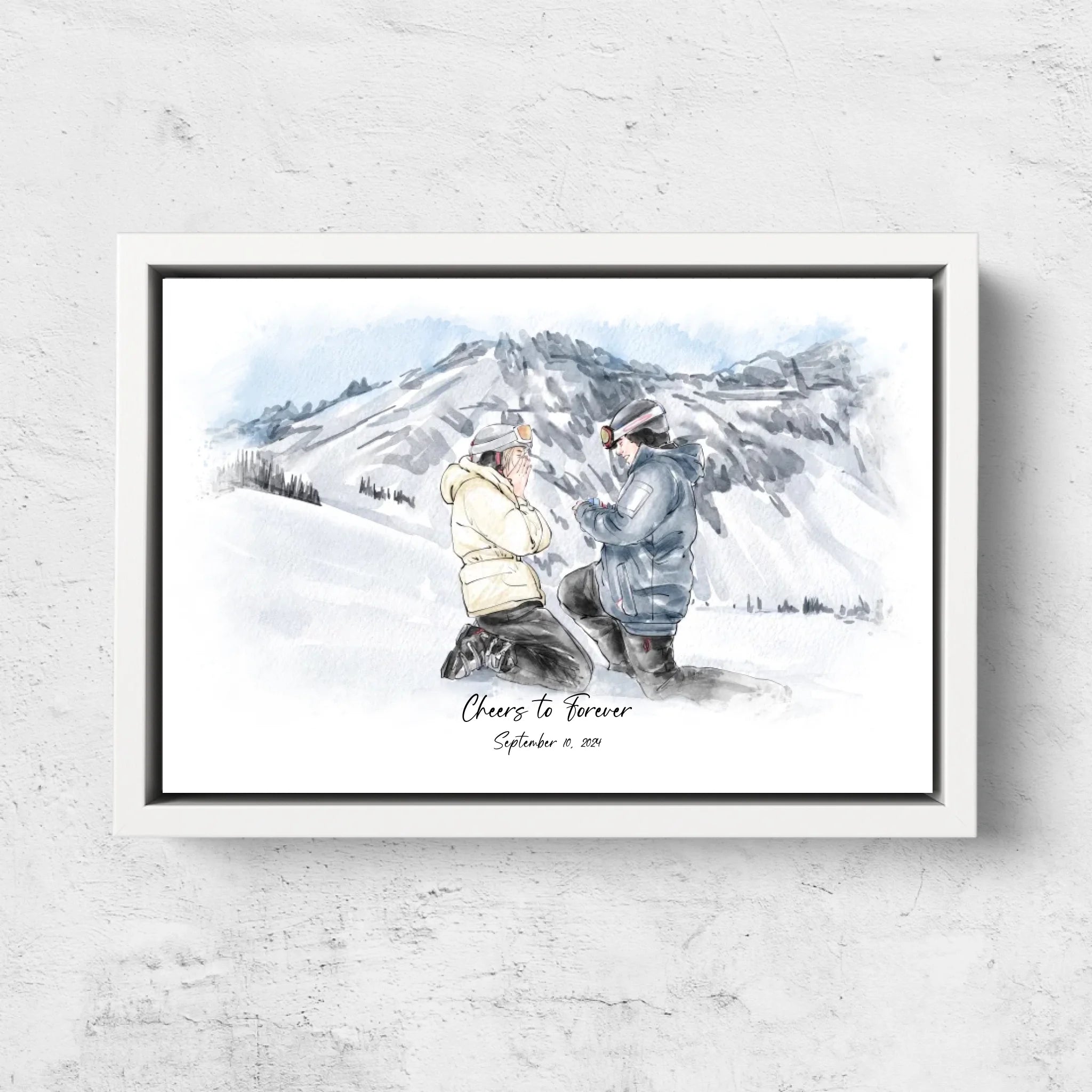 Personalized Canvas – Watercolor Portrait From Photo