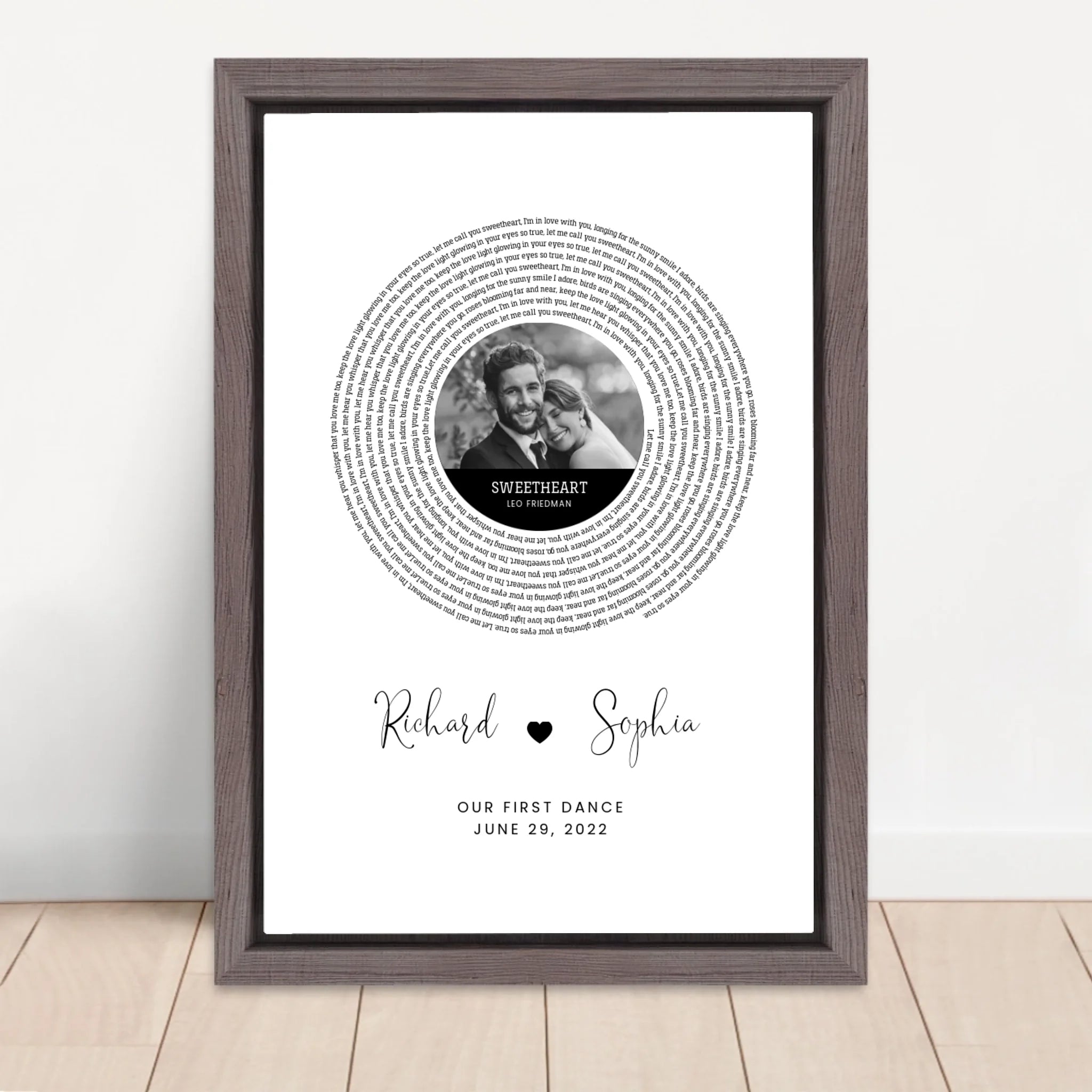 Vertical Framed Canvas-Oak 2026