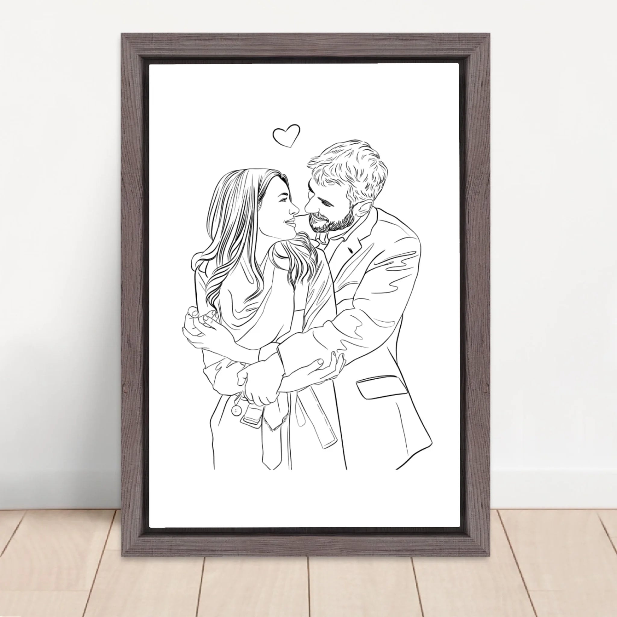 Vertical Framed Canvas-Oak 2026